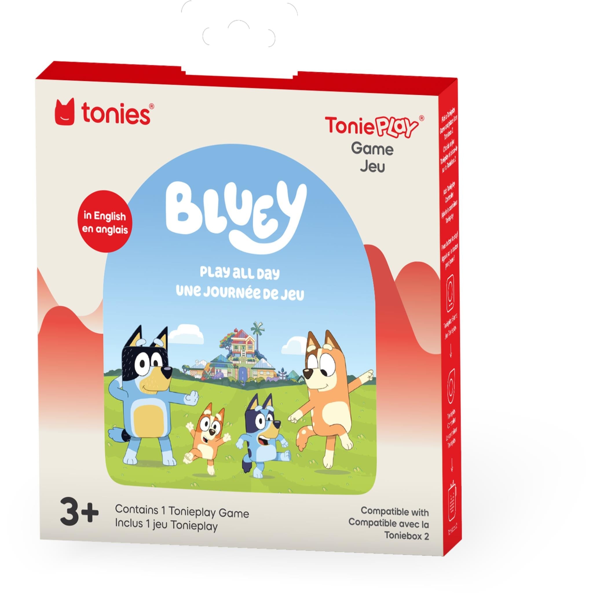tonies Tonieplay Game Bluey Play All Day disc and box - Tonies at Tech Supply Shed NZ
