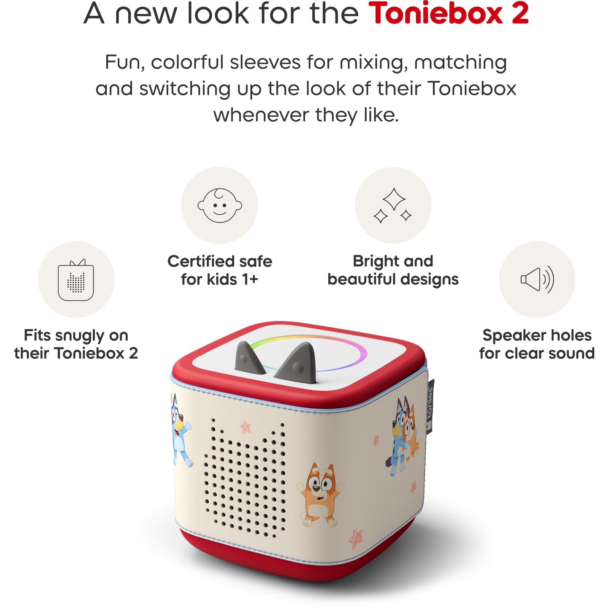 tonies Bluey interchangeable sleeve for Toniebox 2, image 3 - Tonies at Tech Supply Shed NZ