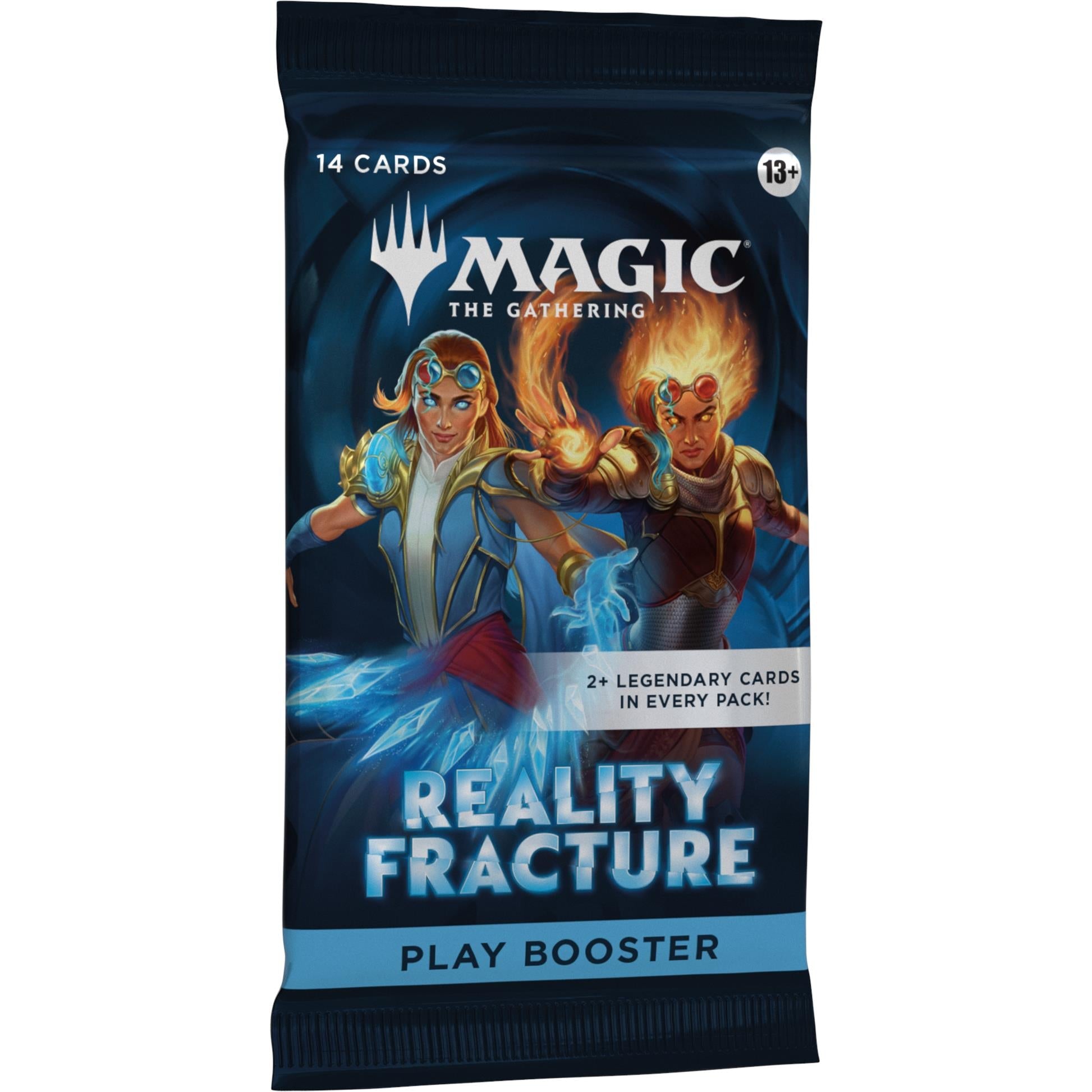 Reality Fracture play booster pack, orange fire characters; 14 cards, 13+