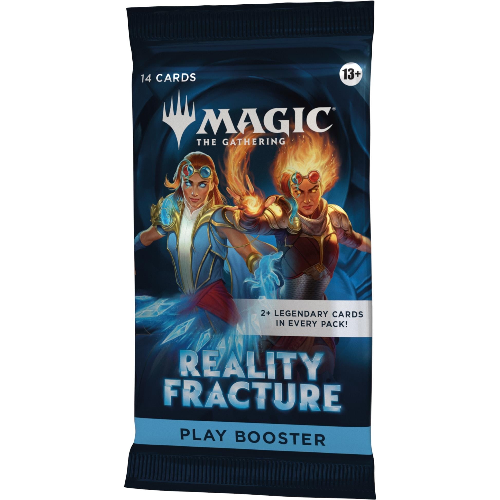 Reality Fracture play booster pack, orange flames duo art; 14 cards, 13+