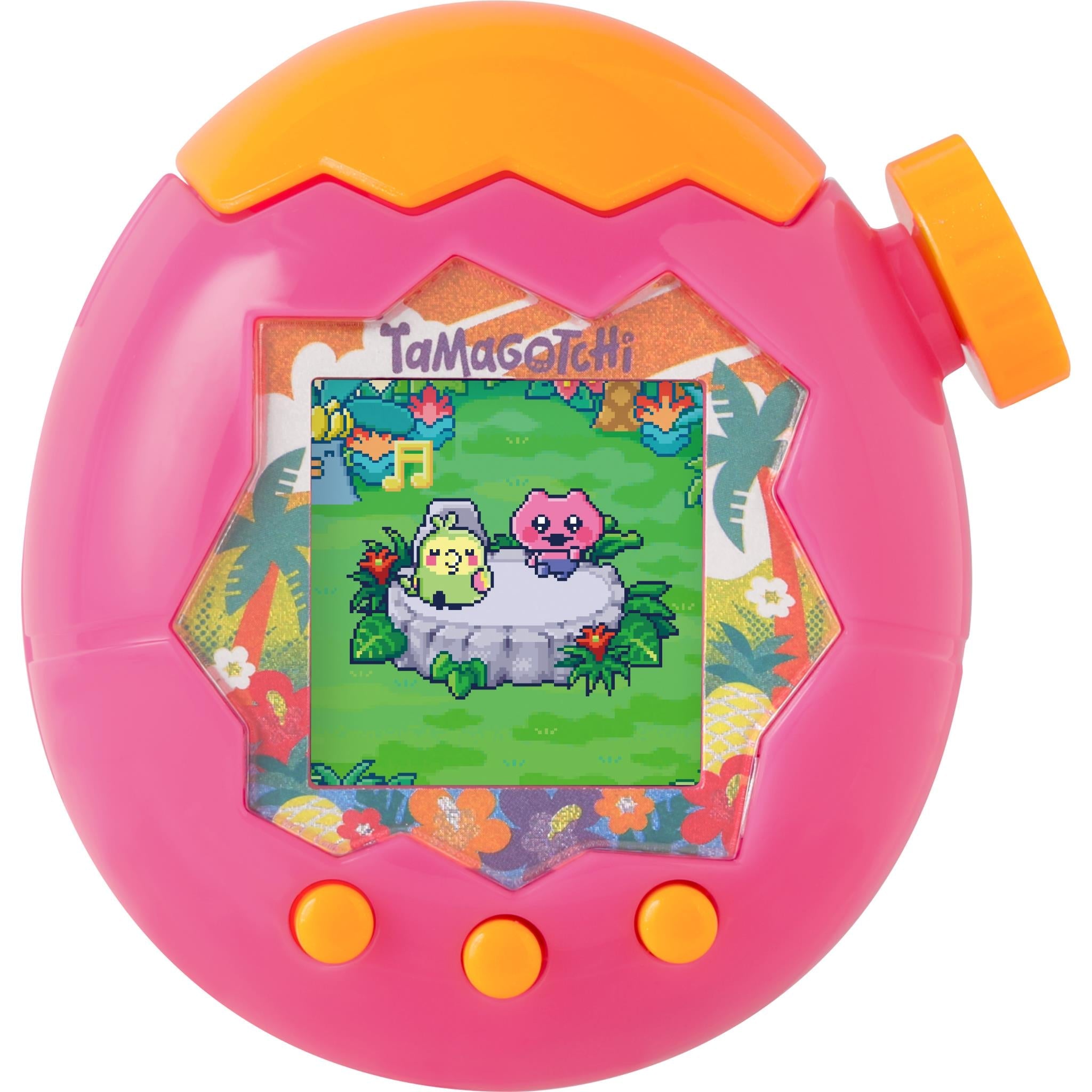 Tamagotchi Paradise Orange Tropics digital pet with zoom dial - Retro & Handheld Gaming at Tech Supply Shed NZ