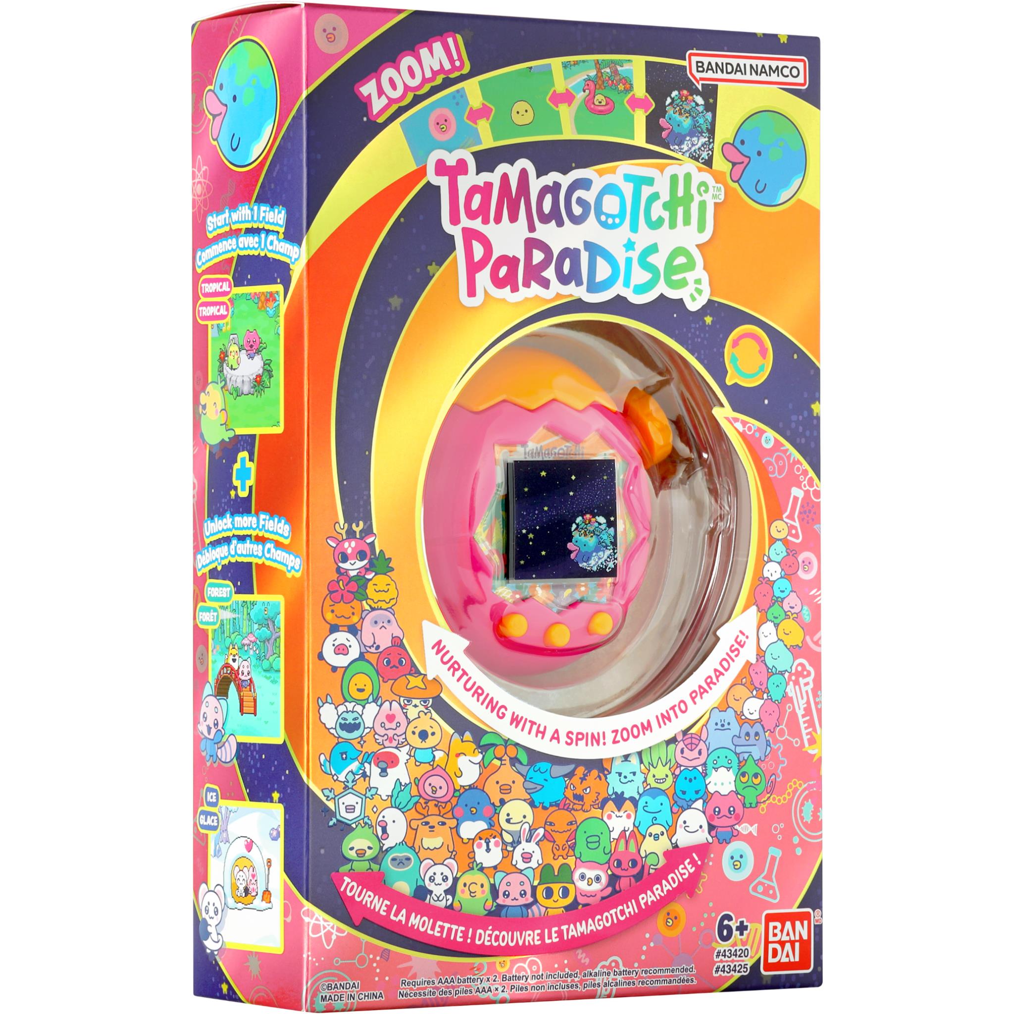 Tamagotchi Paradise Orange Tropics digital pet with zoom dial, image 6 - Retro & Handheld Gaming at Tech Supply Shed NZ