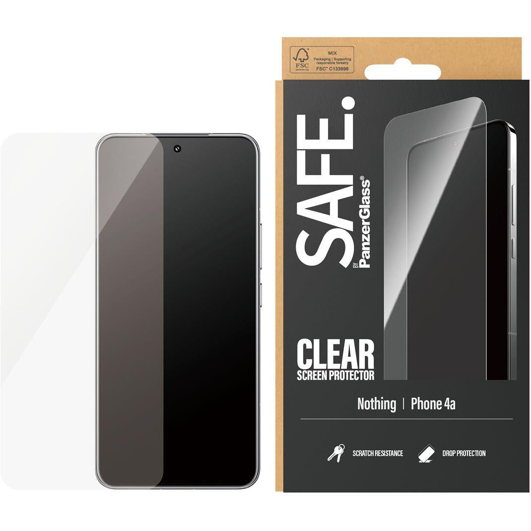 SAFE by PanzerGlass Ultra-Wide Fit clear screen protector for Nothing Phone (4a), image 2 - Phone Accessories at Tech Supply Shed NZ