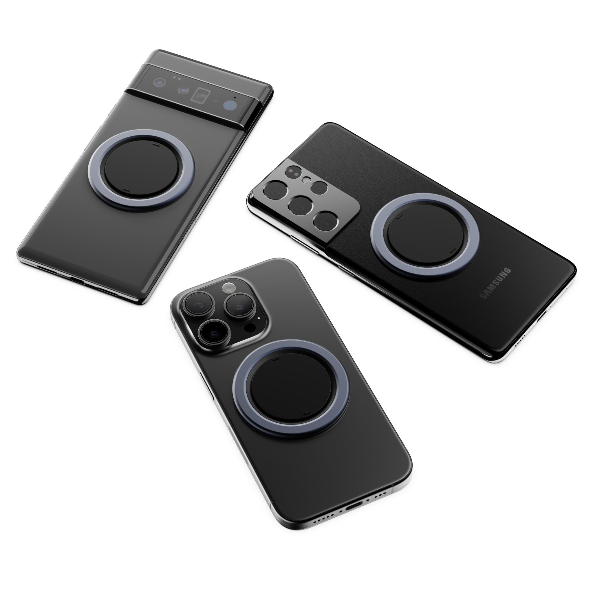 OhSnap! Snap 5 magnetic phone grip and stand in Insomnia Blue blue, image 7 - Phone Accessories at Tech Supply Shed NZ