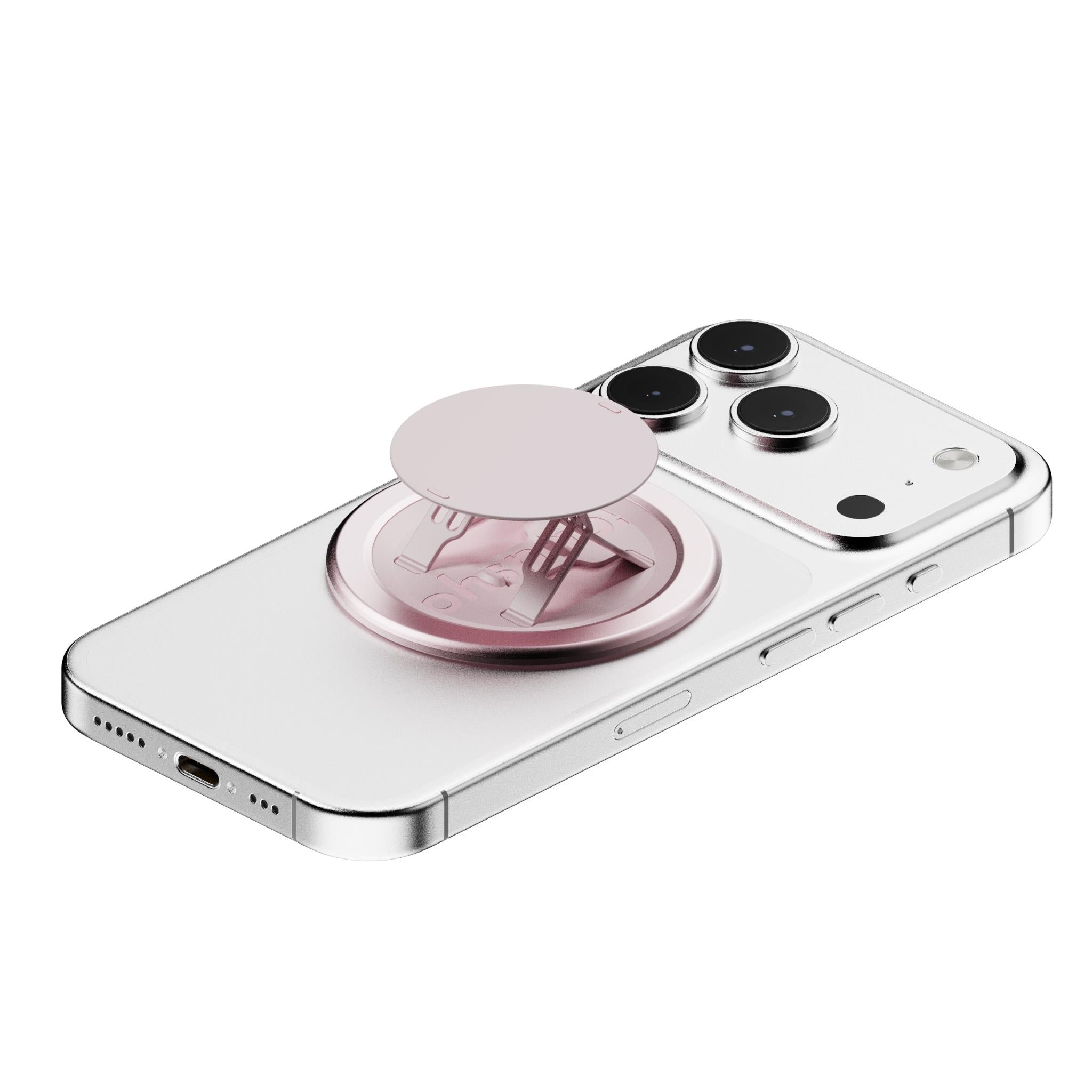 OhSnap! Snap 5 magnetic phone grip and stand in Pick Me Pink pink, image 6 - Phone Accessories at Tech Supply Shed NZ