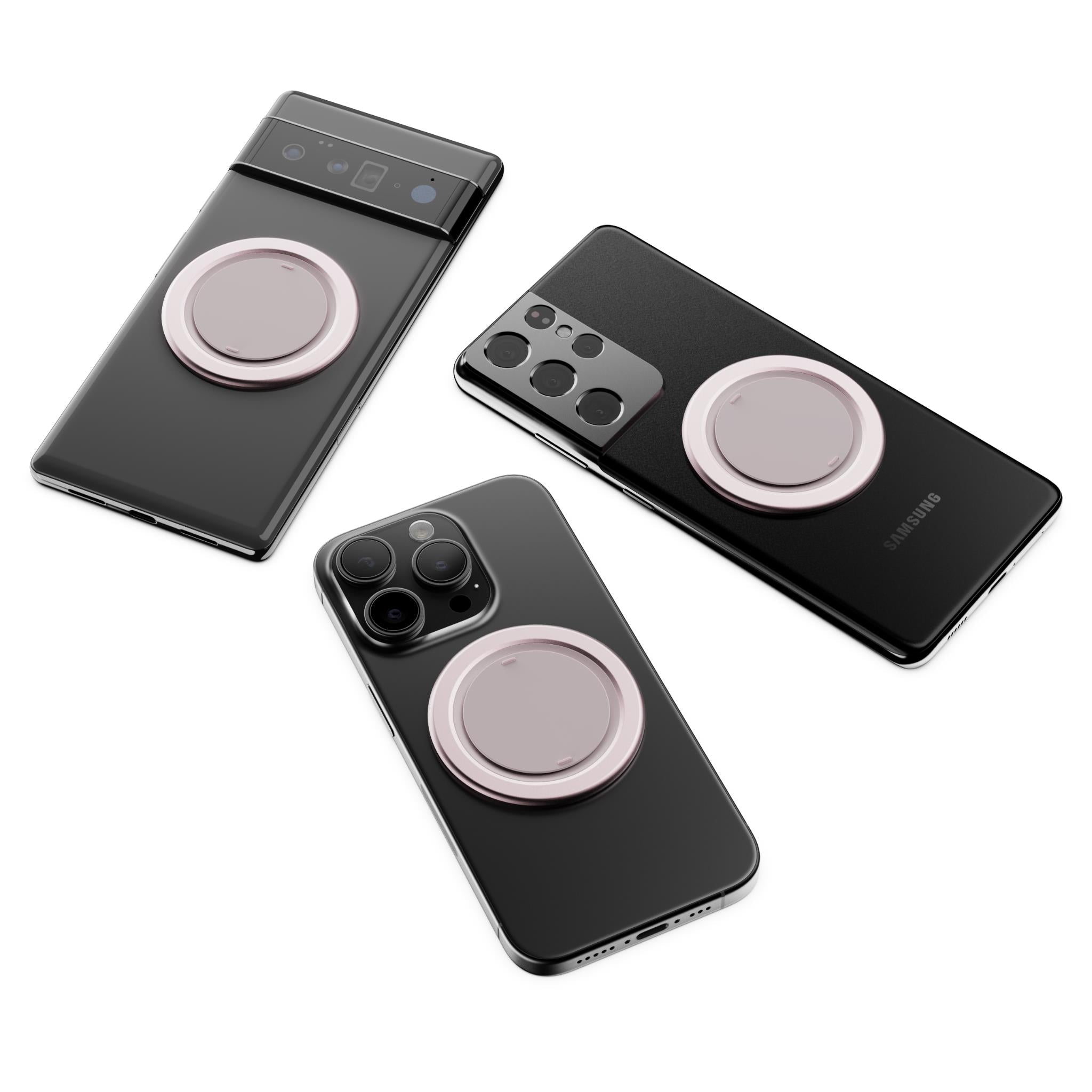 OhSnap! Snap 5 magnetic phone grip and stand in Pick Me Pink pink, image 7 - Phone Accessories at Tech Supply Shed NZ