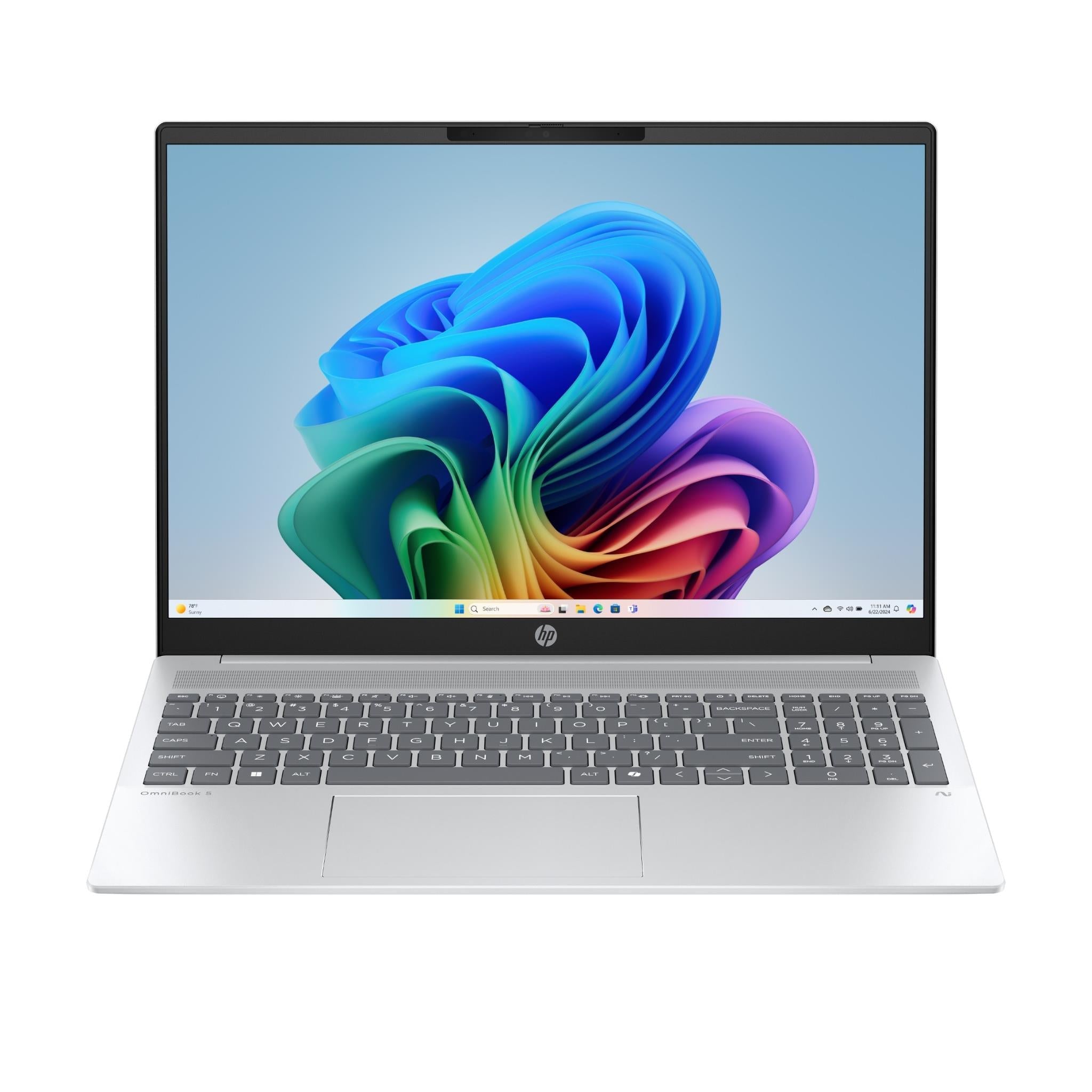 HP OmniBook 5 16-inch Copilot+ PC laptop in Silver - Business & Home Laptops at Tech Supply Shed NZ