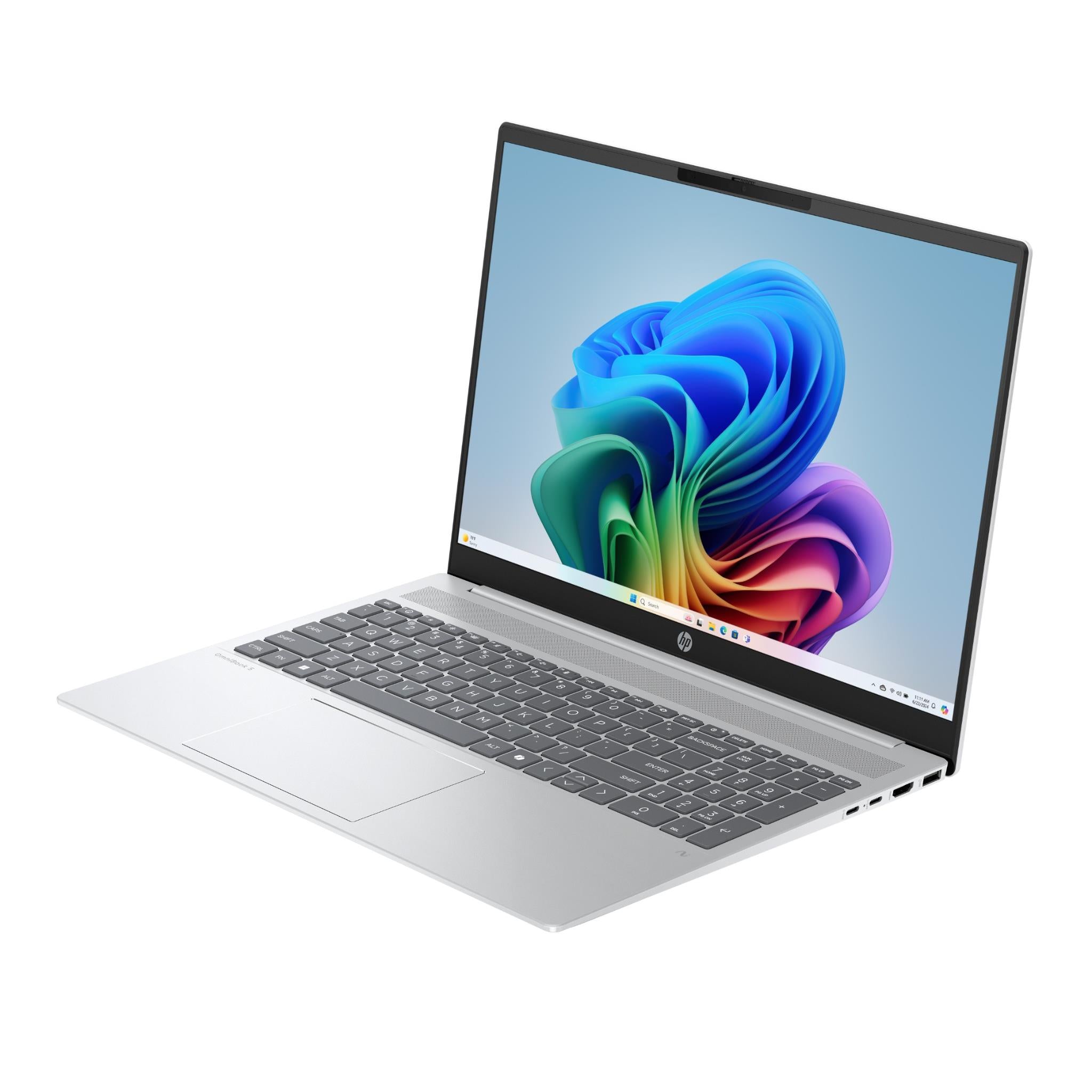 HP OmniBook 5 16-inch Copilot+ PC laptop in Silver, image 2 - Business & Home Laptops at Tech Supply Shed NZ