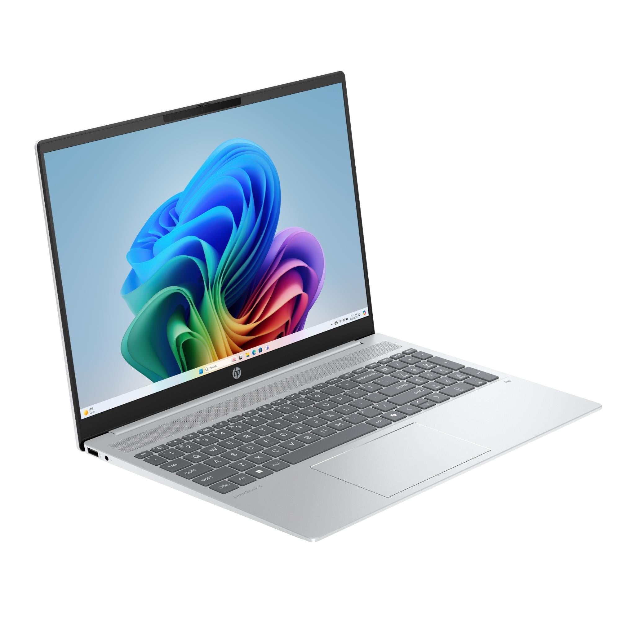 HP OmniBook 5 16-inch Copilot+ PC laptop in Silver, image 3 - Business & Home Laptops at Tech Supply Shed NZ