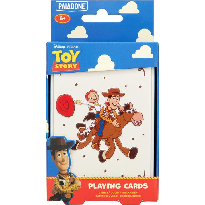 PALADONE Toy Story playing cards retail box with cowboy-themed card artwork