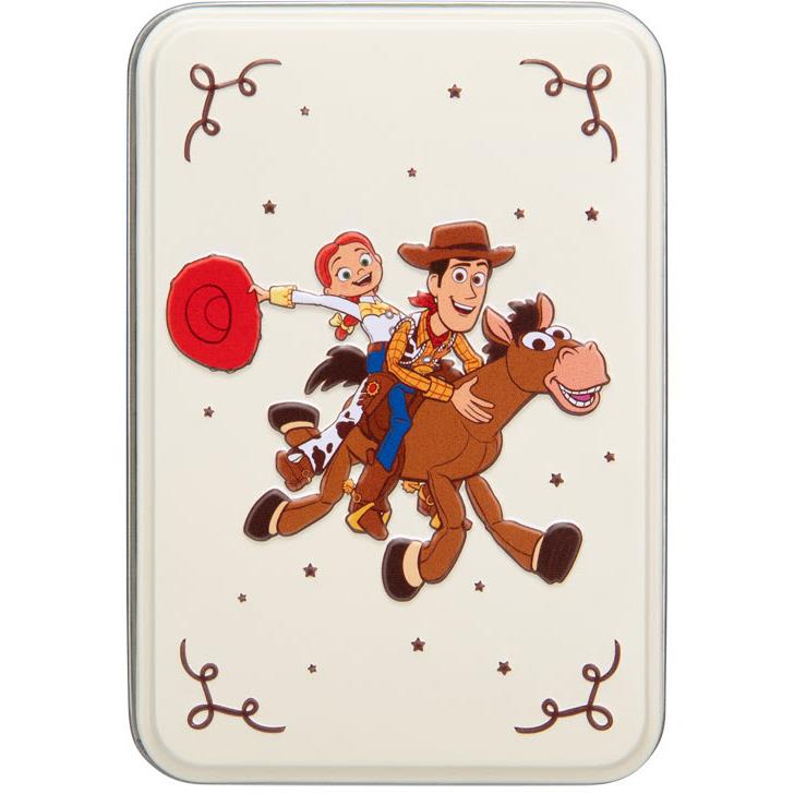 Woody-style cowboy playing card with characters, stars, and ornate corner suit marks