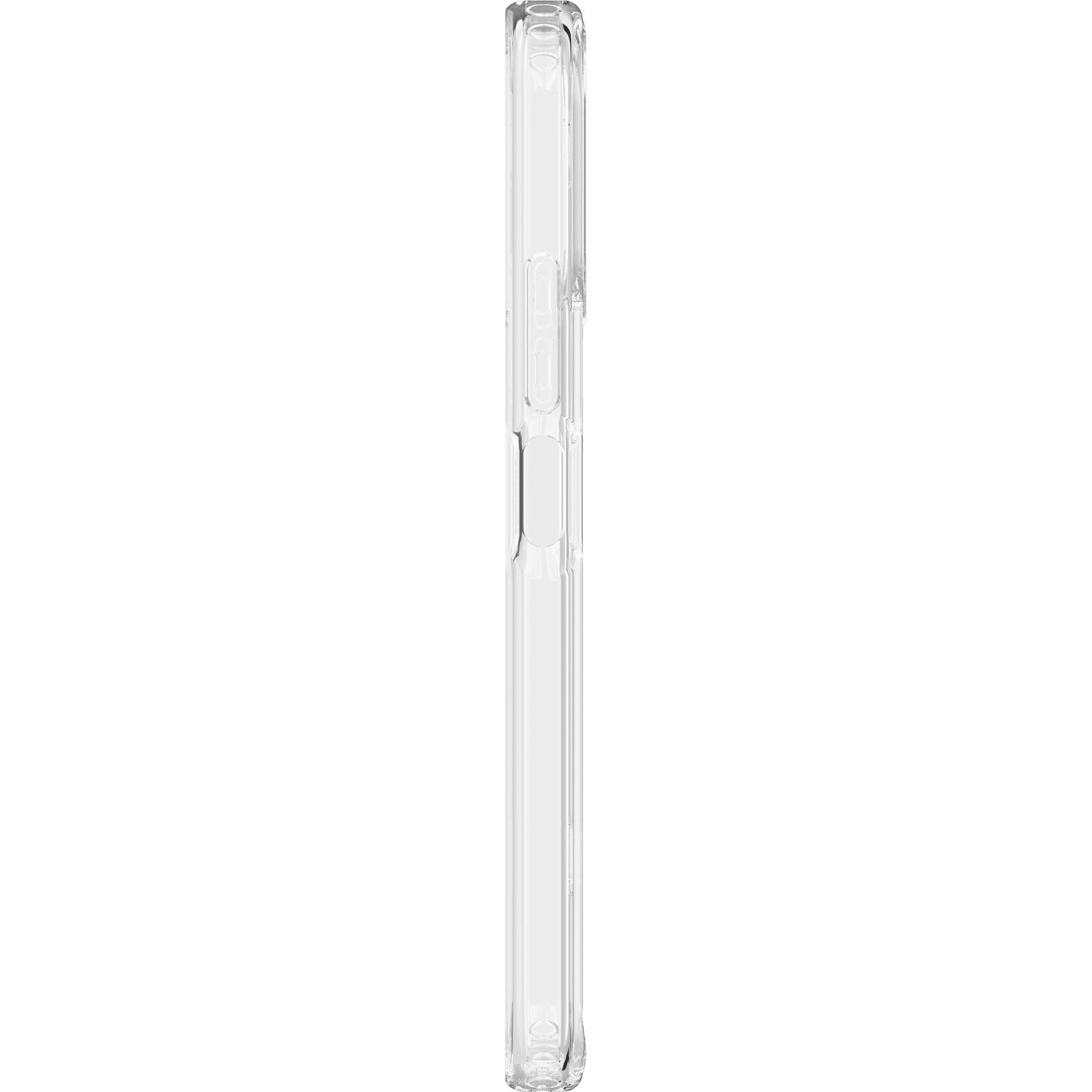 OPPO clear case side profile with shock-absorbing bumper