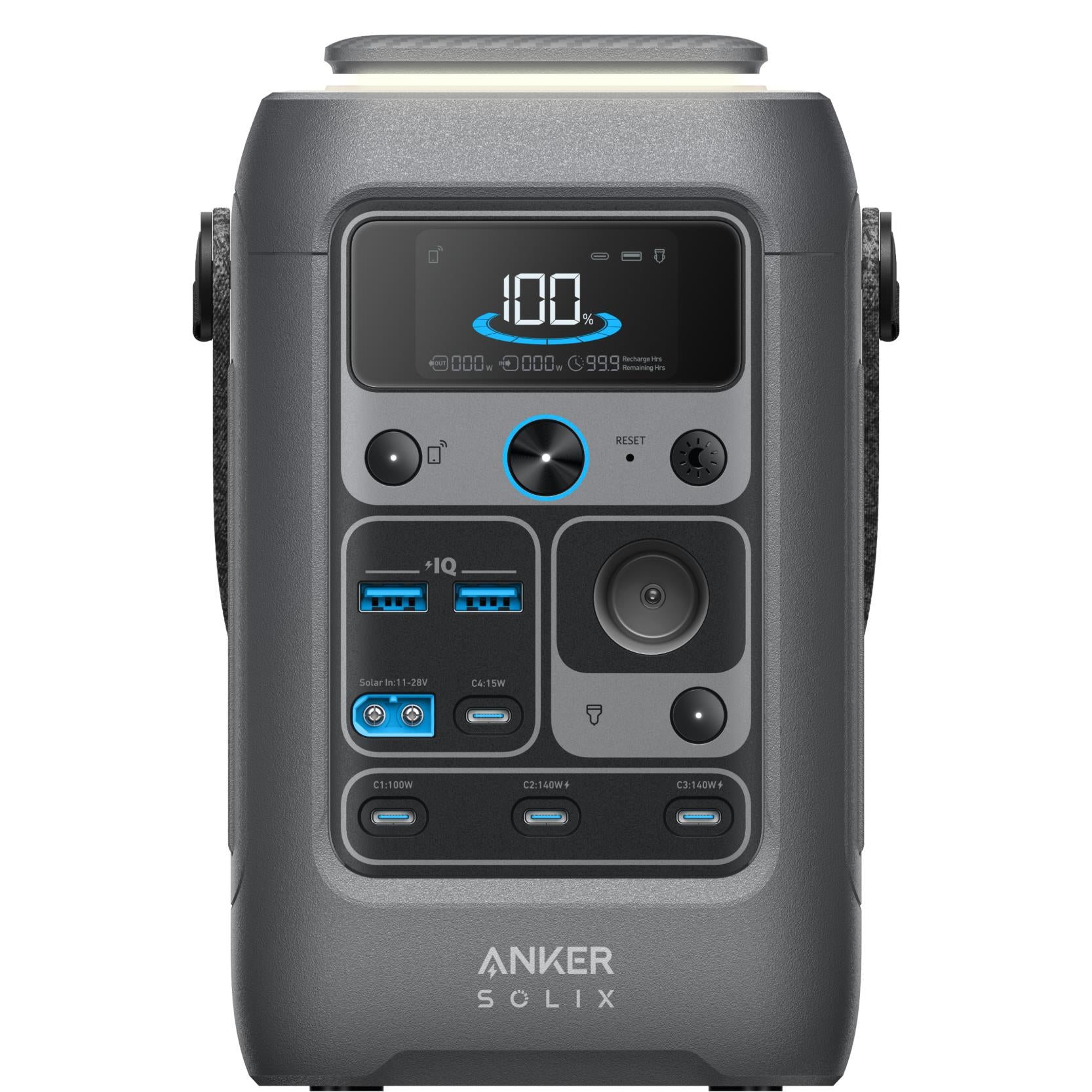 Anker SOLIX C300 DC portable power station in grey, image 2 - Power Stations at Tech Supply Shed NZ