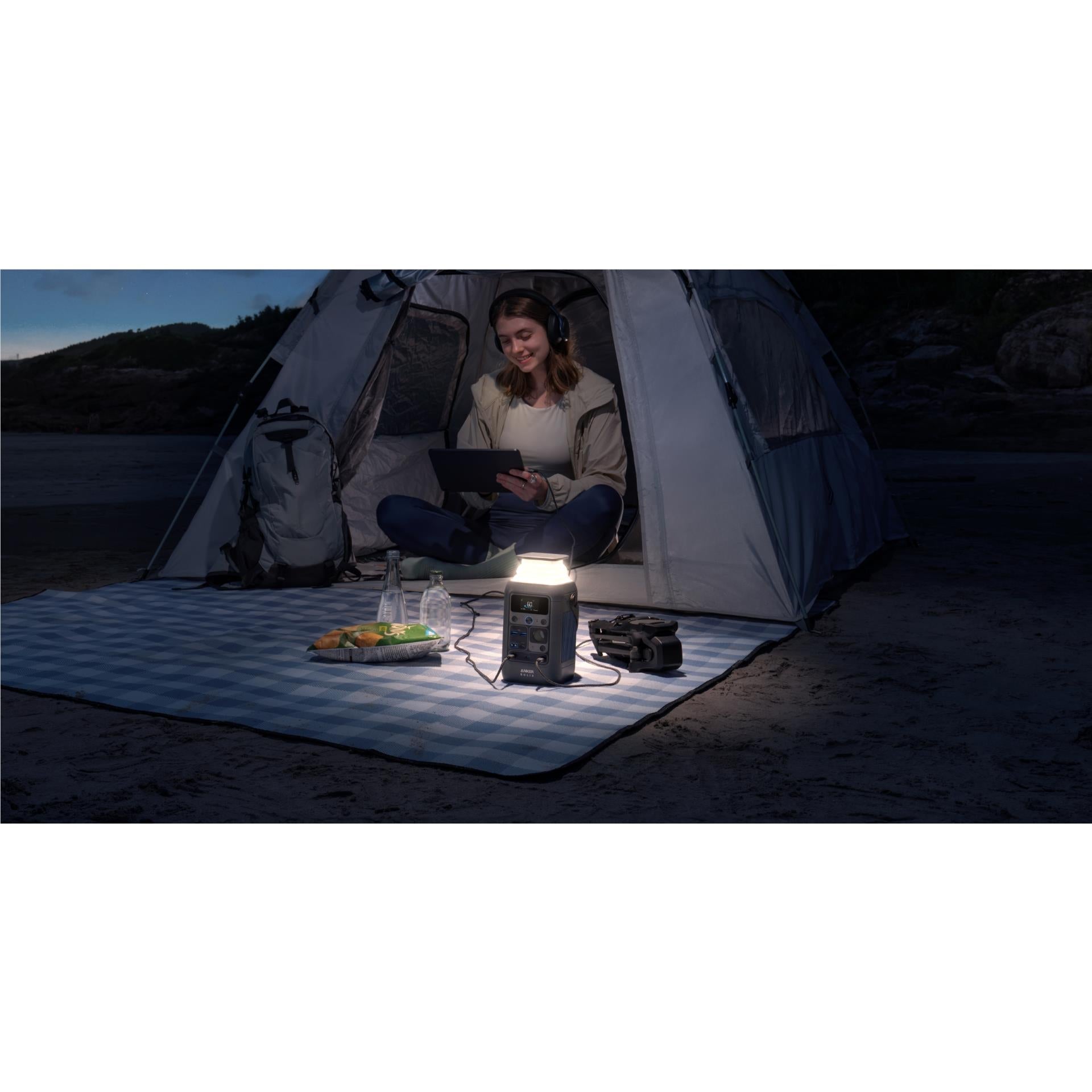Anker SOLIX C300 DC portable power station in grey, image 5 - Power Stations at Tech Supply Shed NZ