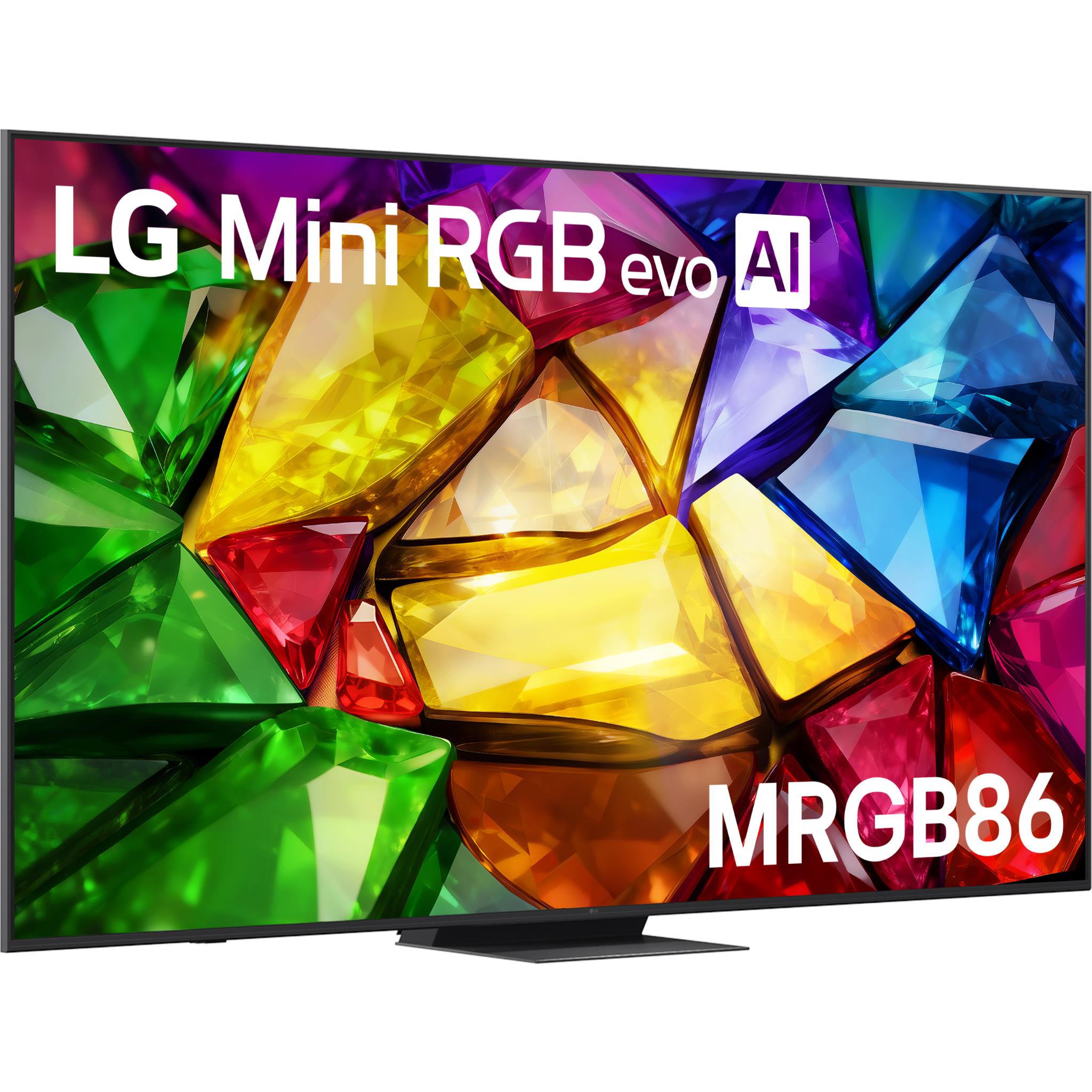 LG 86 inch MRGB86 Mini RGB evo AI UHD 4K LED smart TV, image 3 - Extra Large TVs - 85" and Above at Tech Supply Shed NZ