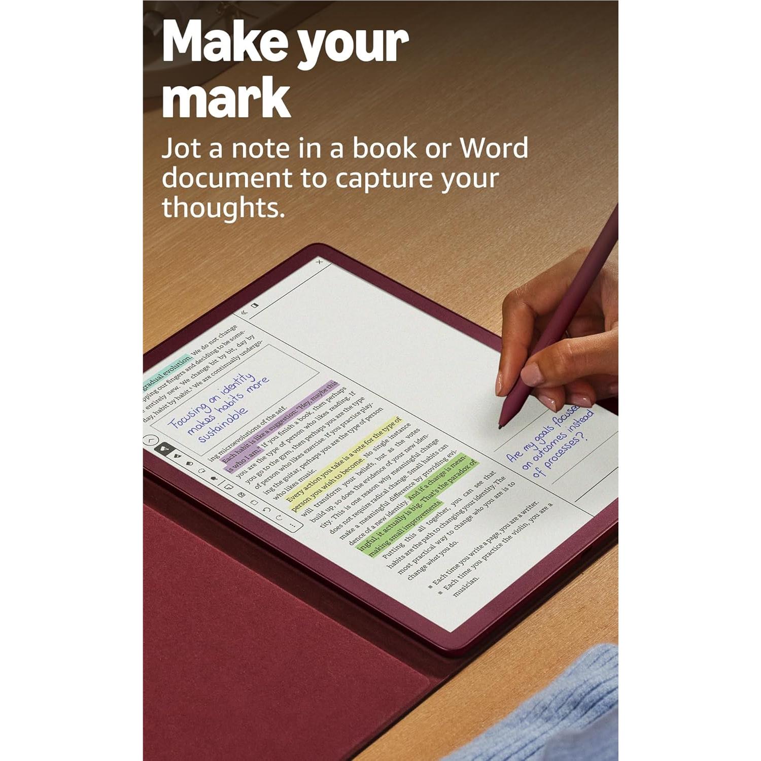 Kindle Scribe Colorsoft 11-inch digital notebook with document page and stylus