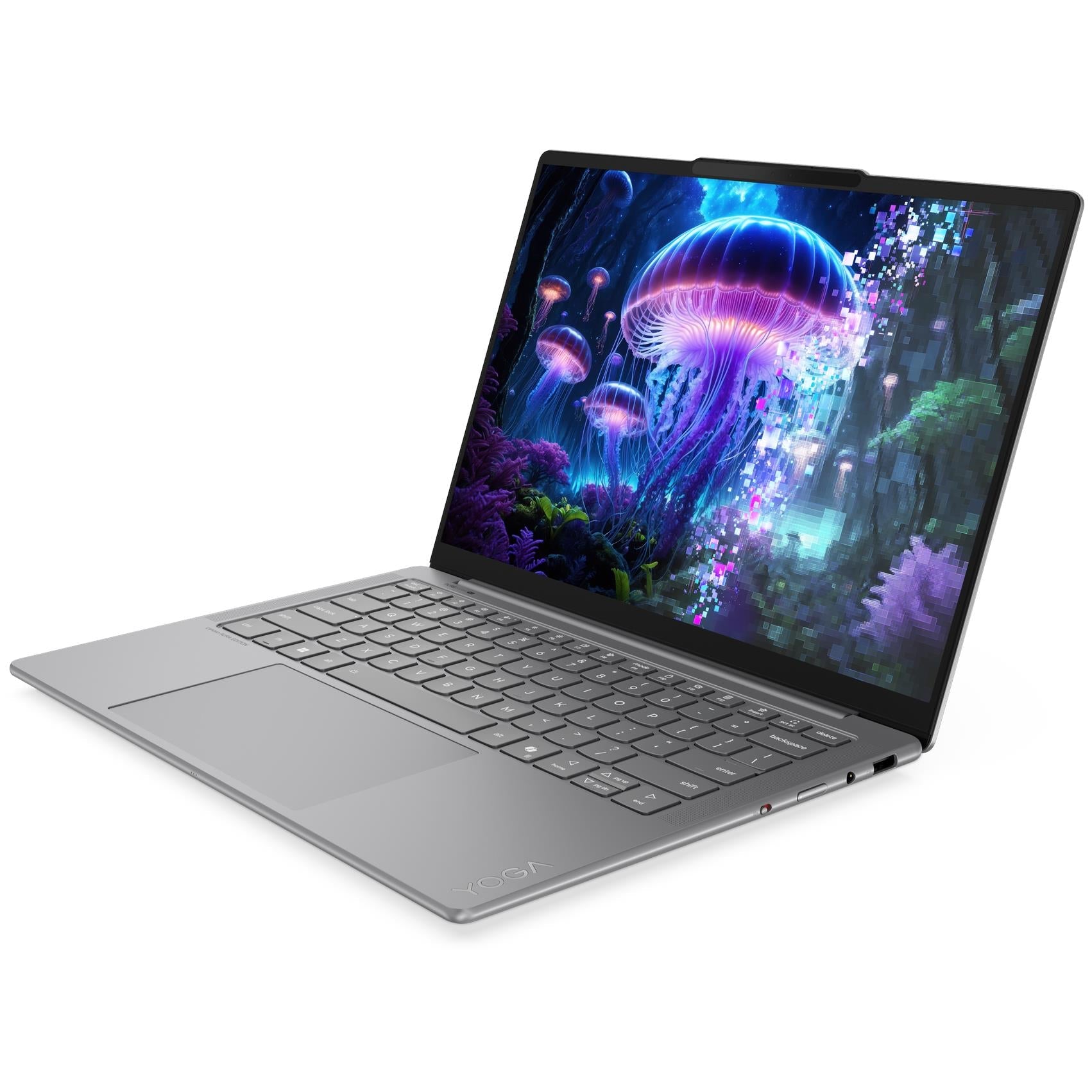Lenovo Yoga S7 14-inch OLED Copilot+ PC laptop in Grey, image 3 - Business & Home Laptops at Tech Supply Shed NZ