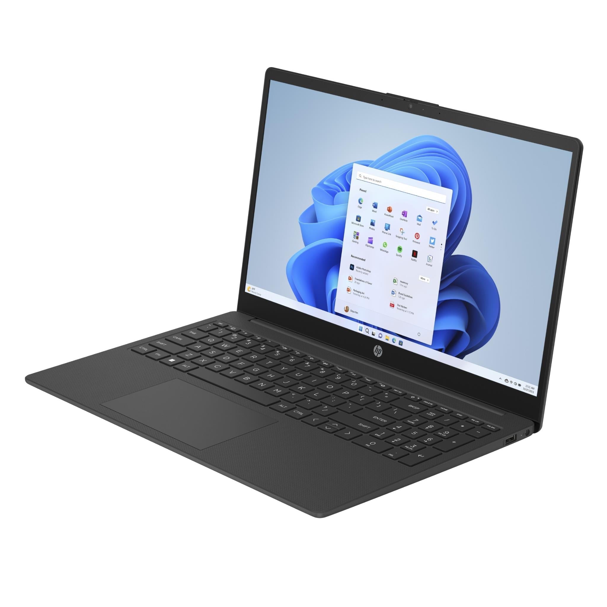 HP Laptop 15-fc0816AU 15.6 inch Full HD laptop in black, image 2 - Business & Home Laptops at Tech Supply Shed NZ
