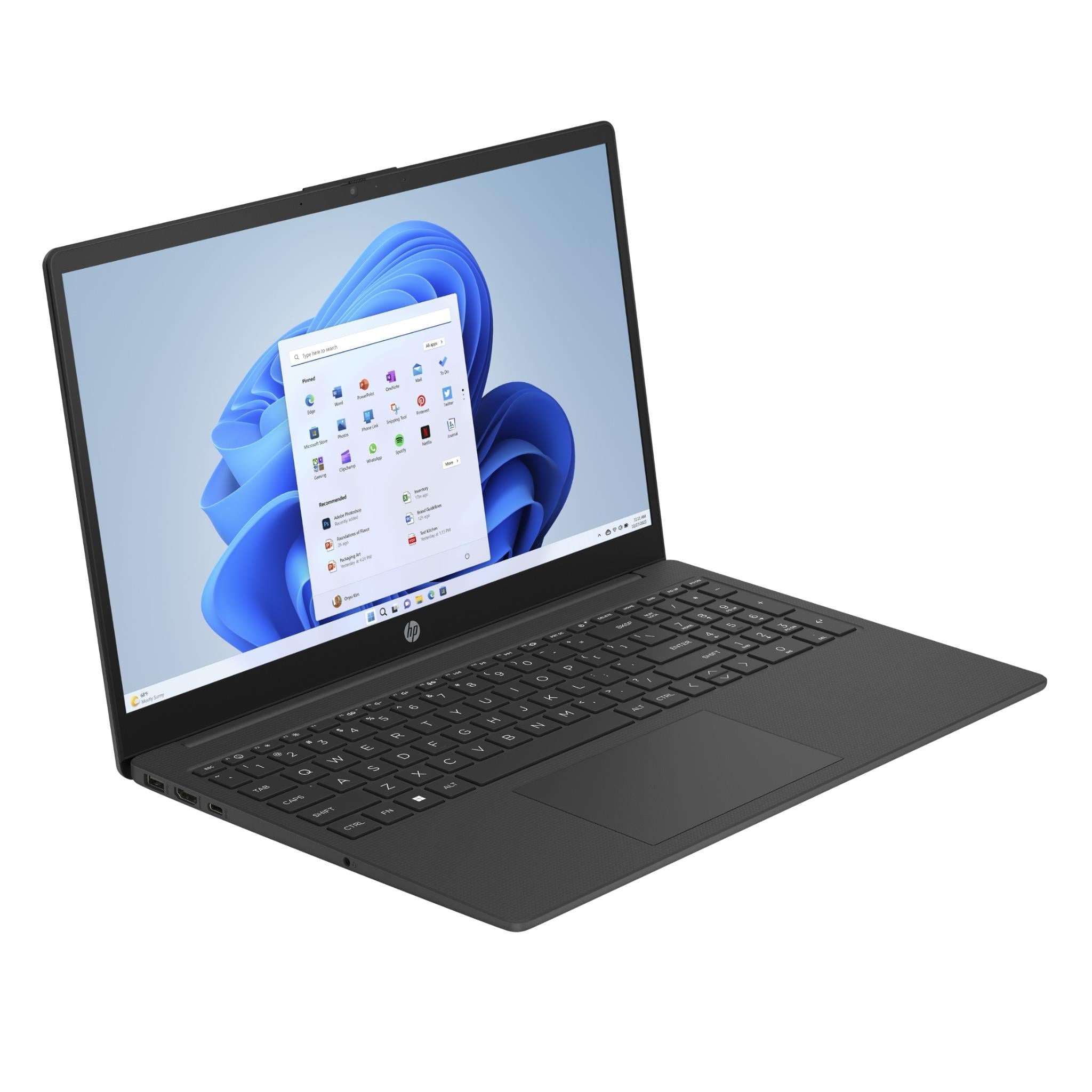 HP Laptop 15-fc0816AU 15.6 inch Full HD laptop in black, image 3 - Business & Home Laptops at Tech Supply Shed NZ