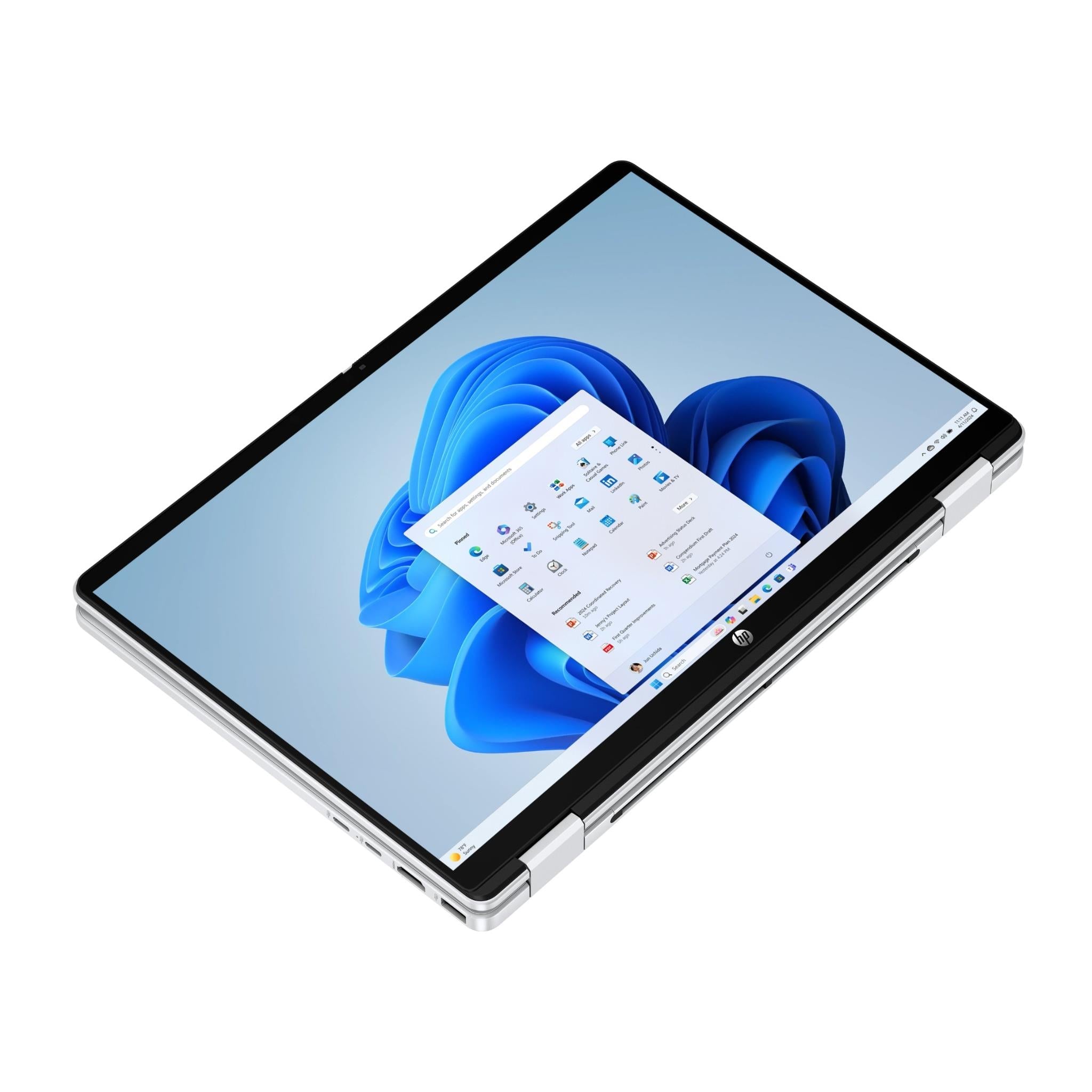HP OmniBook 5 Flip 14 inch 2-in-1 touchscreen laptop in silver, image 4 - Business & Home Laptops at Tech Supply Shed NZ