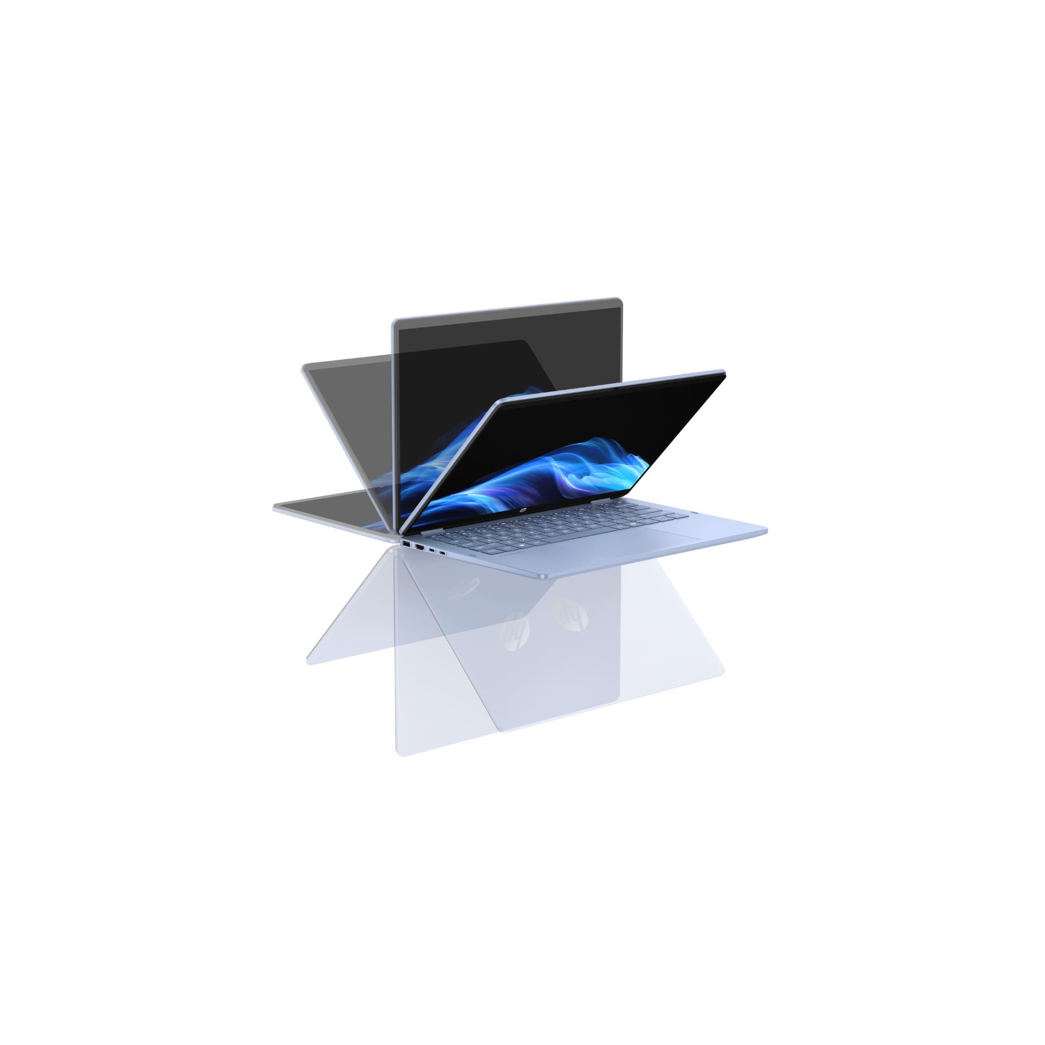 HP OmniBook 5 Flip 14 inch 2-in-1 touchscreen laptop in blue, image 4 - Business & Home Laptops at Tech Supply Shed NZ