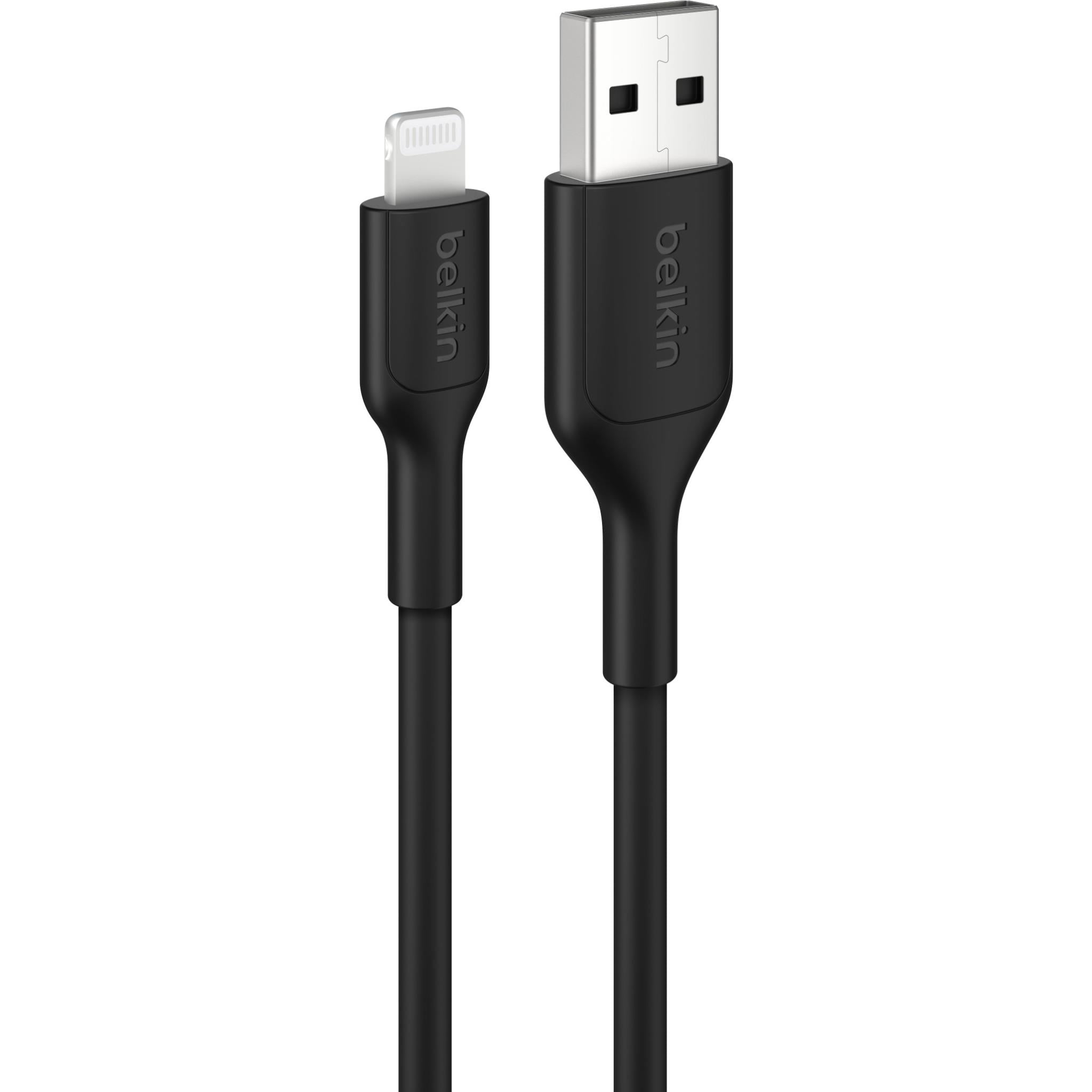 Belkin BoostCharge USB-A to Lightning cable, 1m, black - USB Cables & Adapters at Tech Supply Shed NZ