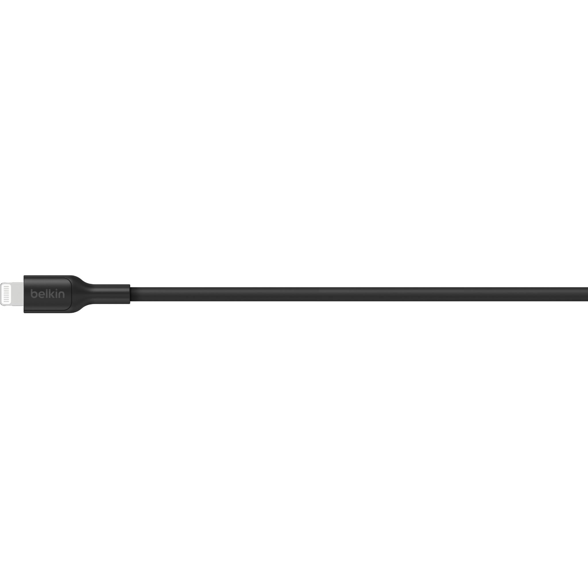 Belkin BoostCharge USB-A to Lightning cable, 1m, black, image 2 - USB Cables & Adapters at Tech Supply Shed NZ