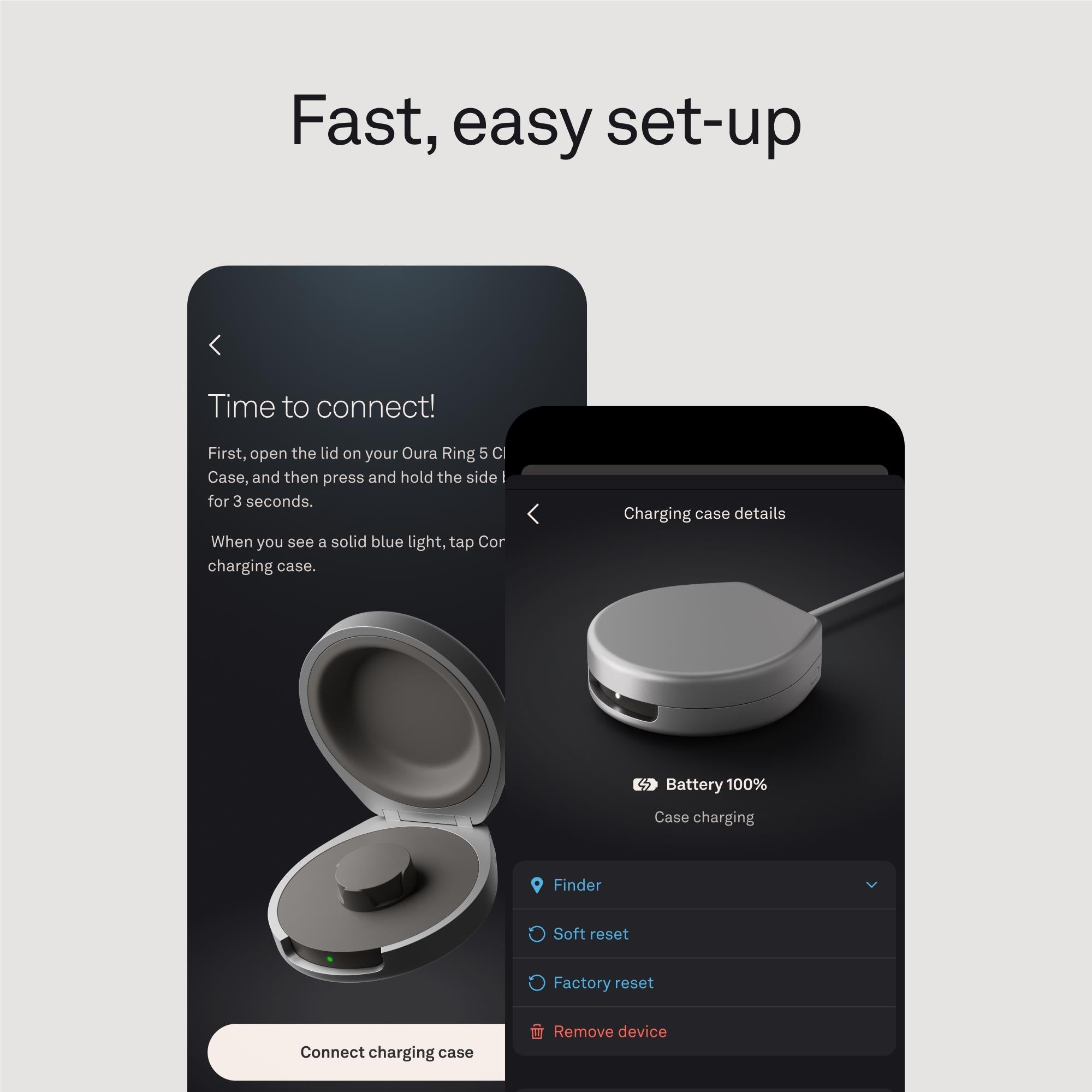 Oura Ring 5 portable charging case, size 8, silver, image 5 - Smart Rings at Tech Supply Shed NZ