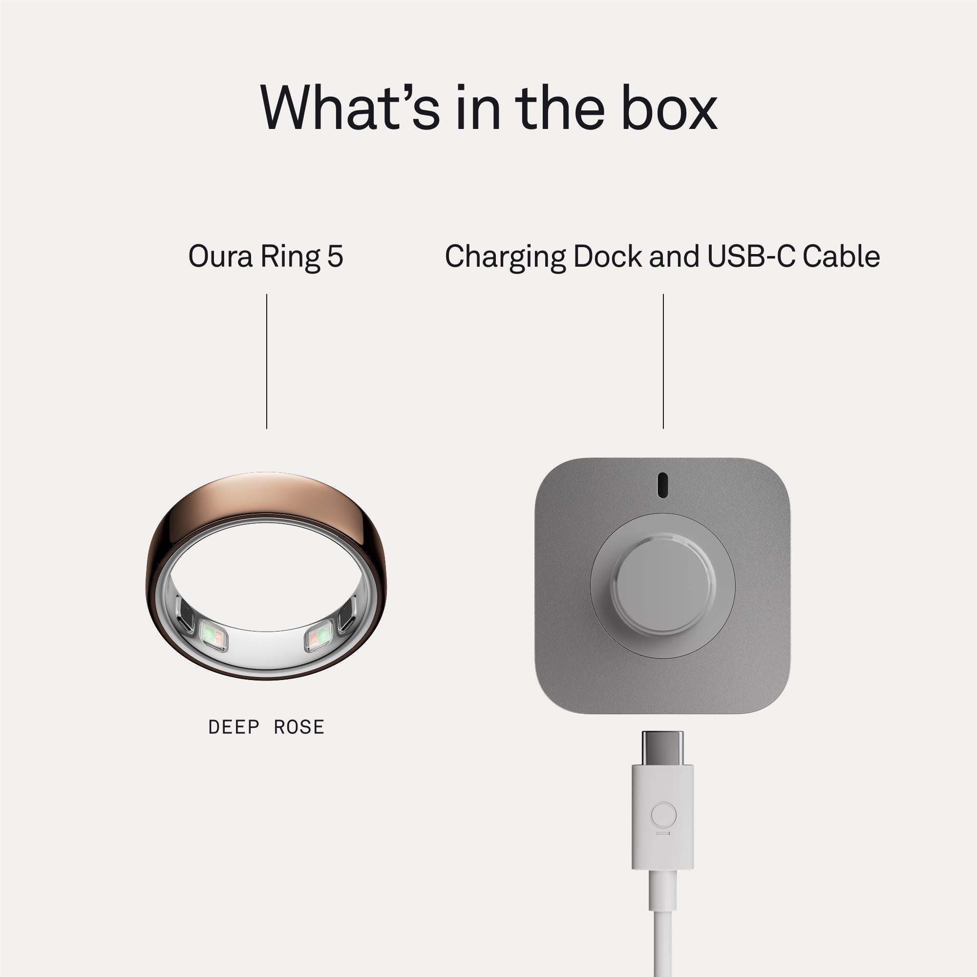 Oura Ring 5 smart ring in Deep Rose, size 11, image 8 - Smart Rings at Tech Supply Shed NZ