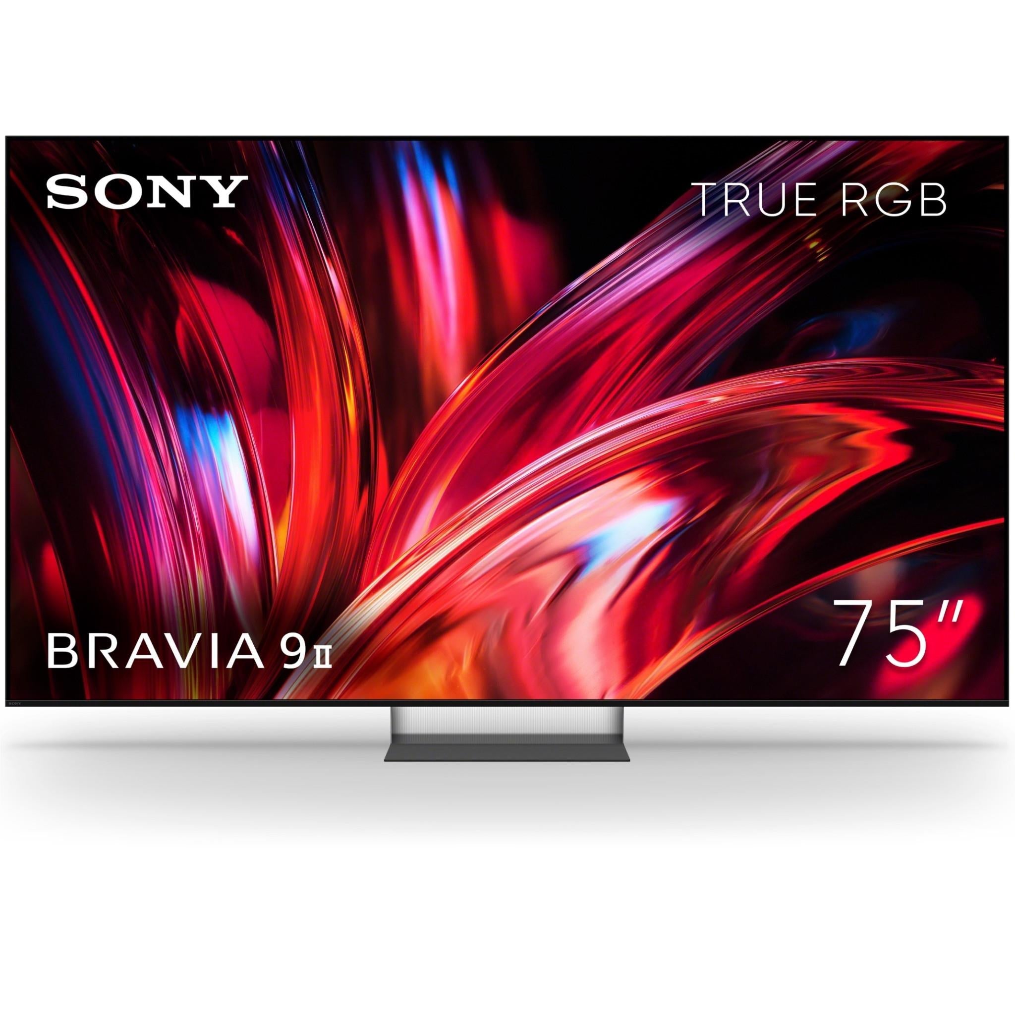 75-inch Sony BRAVIA 9 II TV with black bezel and RGB display on screen