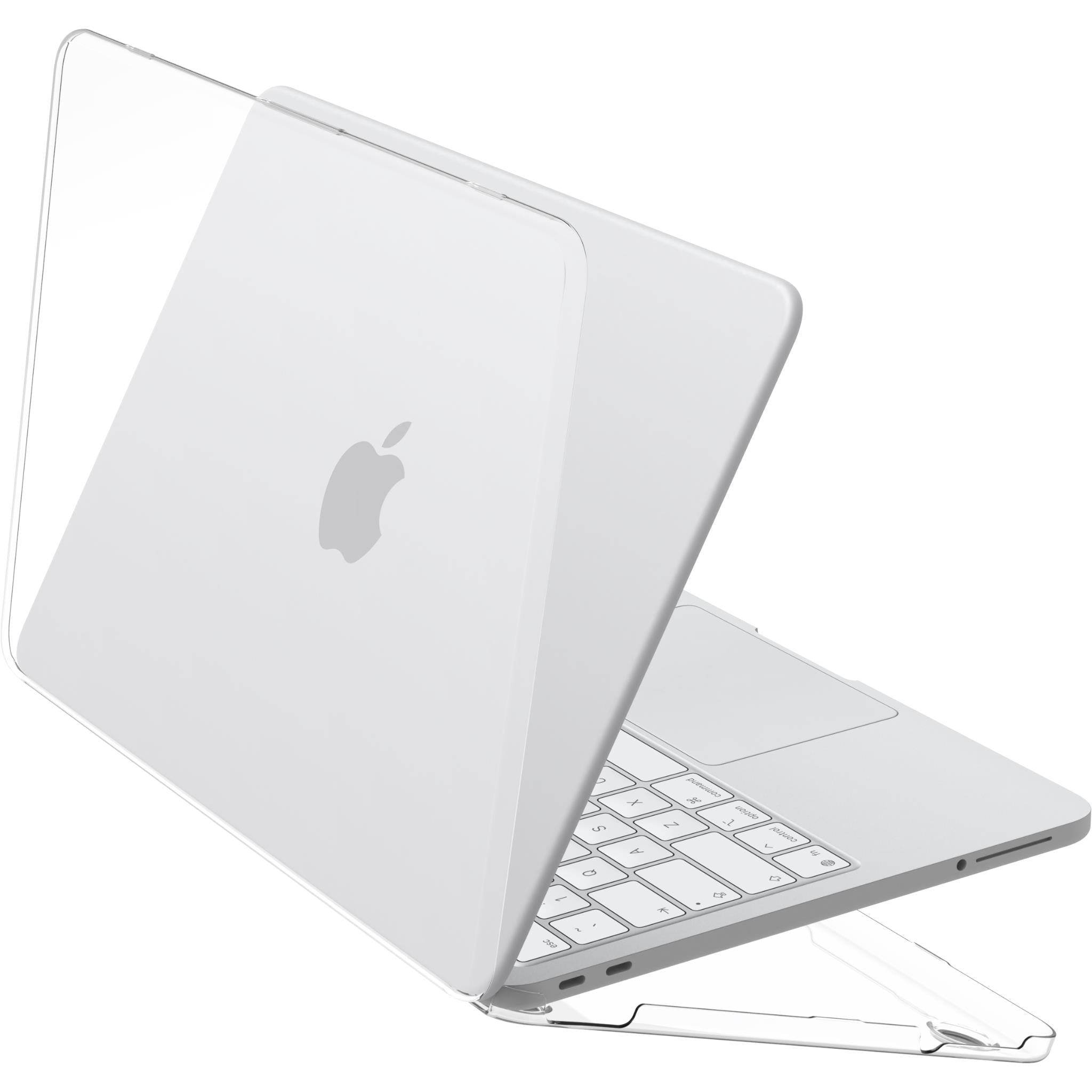 Clear slim protective MacBook Neo case with anti-yellowing AeroShield design