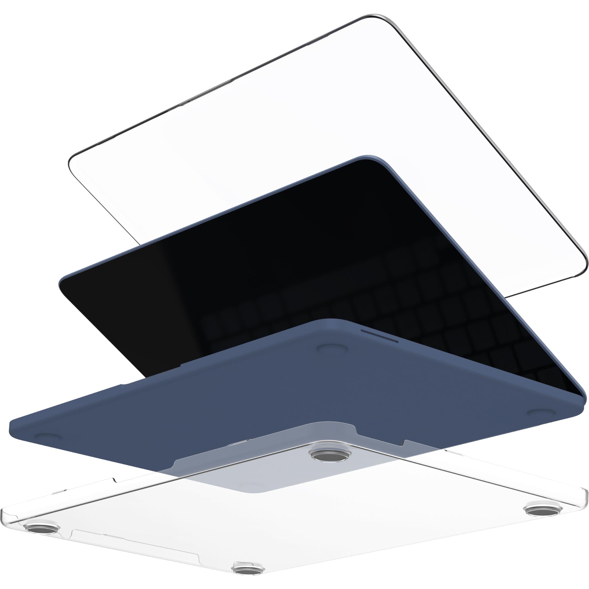 Clear MacBook Neo case with precise cutouts and protective top cover