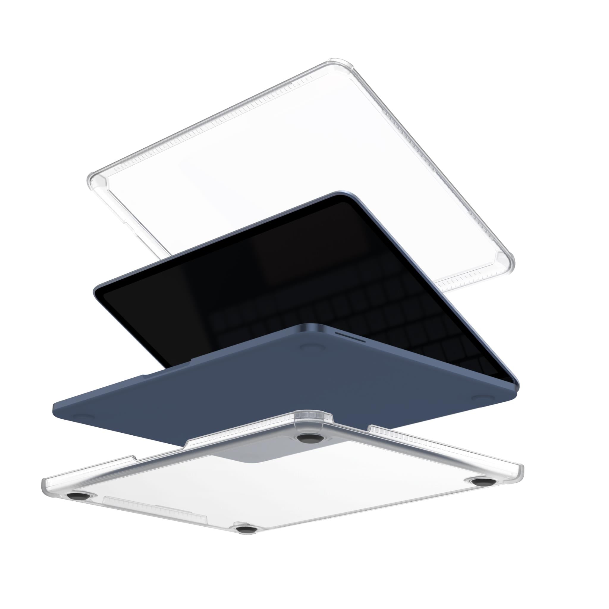 Cygnett ClearShield clear case with bumper corners for MacBook Neo, image 4 - Laptop Accessories at Tech Supply Shed NZ