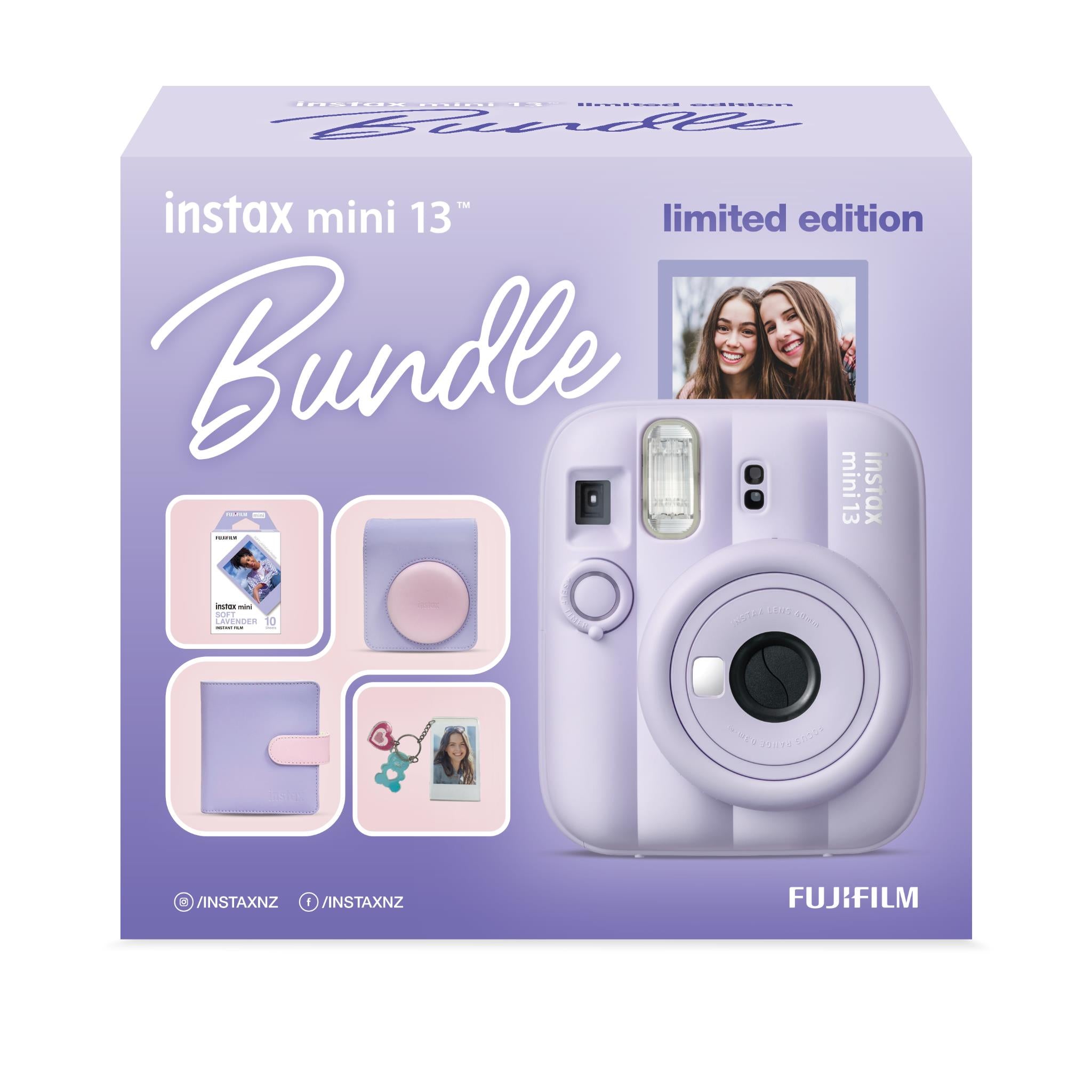 Fujifilm Instax Mini 13 instant camera bundle in Dreamy Purple, image 3 - Instant Cameras & Film at Tech Supply Shed NZ