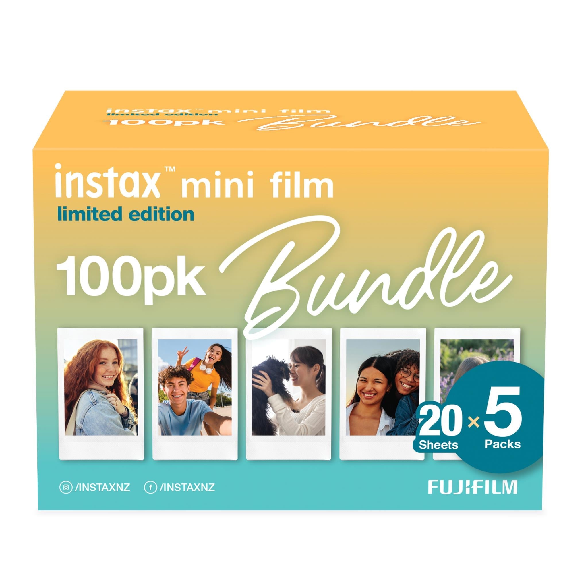 Fujifilm Instax Mini film bundle 100 pack, image 2 - Instant Cameras & Film at Tech Supply Shed NZ