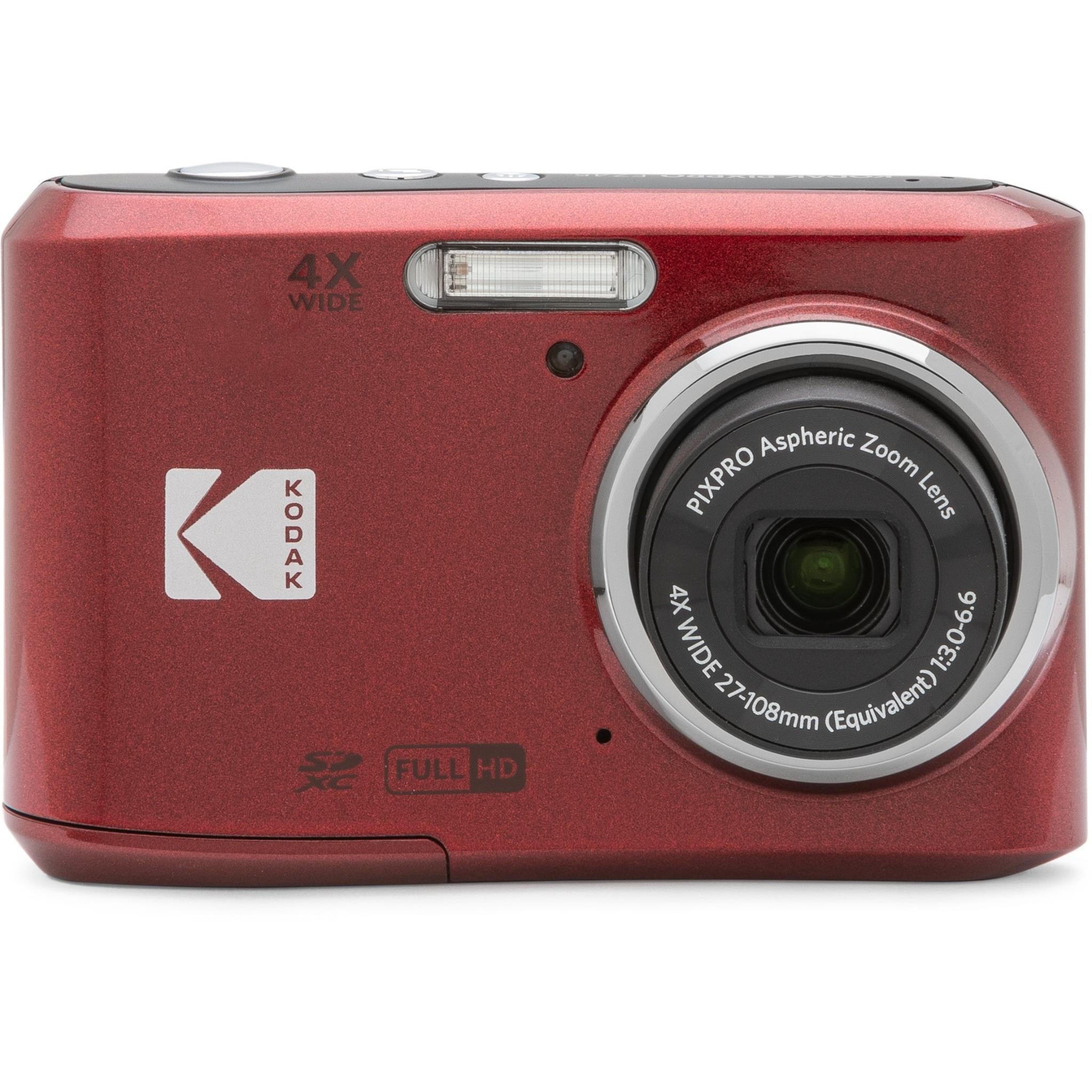 Kodak PIXPRO FZ45 digital compact camera in red - Digital Cameras at Tech Supply Shed NZ