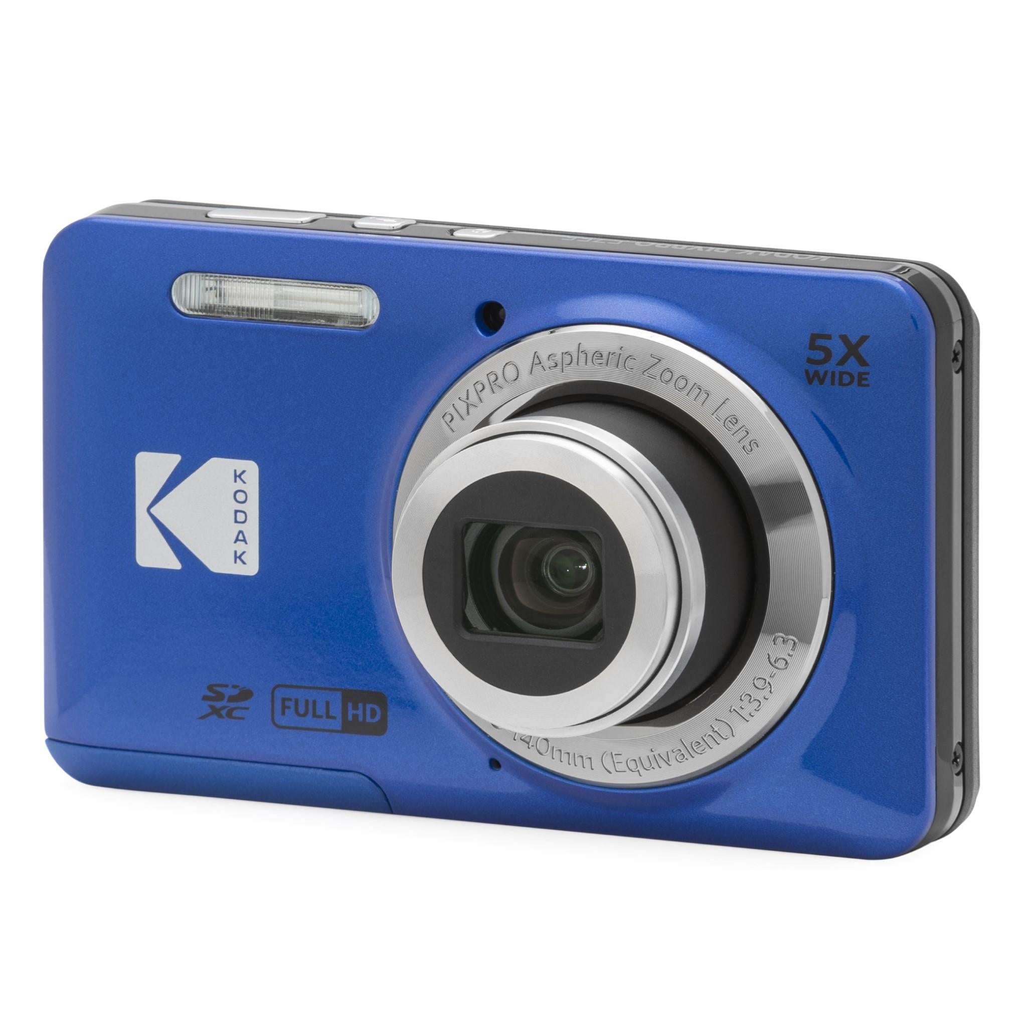 Kodak PIXPRO FZ55 digital compact camera in blue - Digital Cameras at Tech Supply Shed NZ
