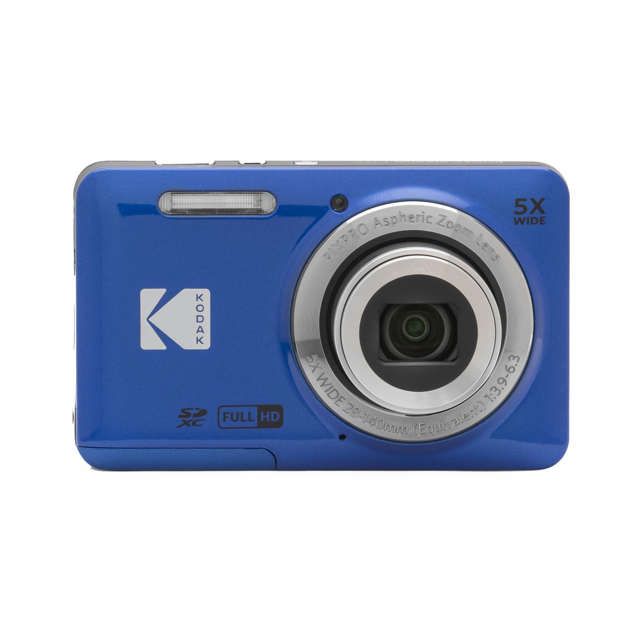 Kodak PIXPRO FZ55 digital compact camera in blue, image 8 - Digital Cameras at Tech Supply Shed NZ