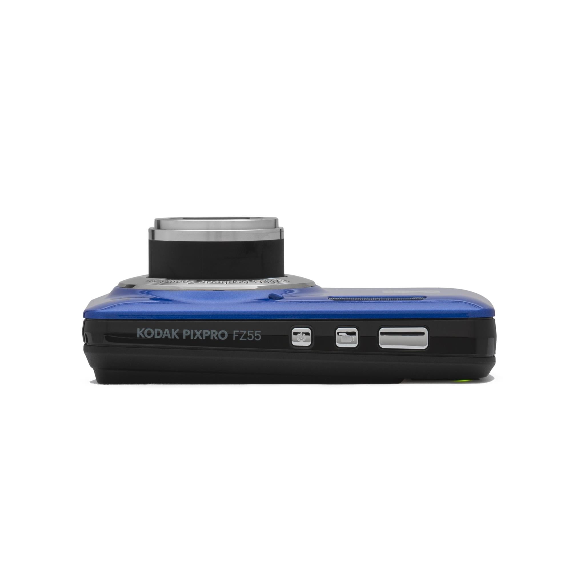 Kodak PIXPRO FZ55 digital compact camera in blue, image 10 - Digital Cameras at Tech Supply Shed NZ