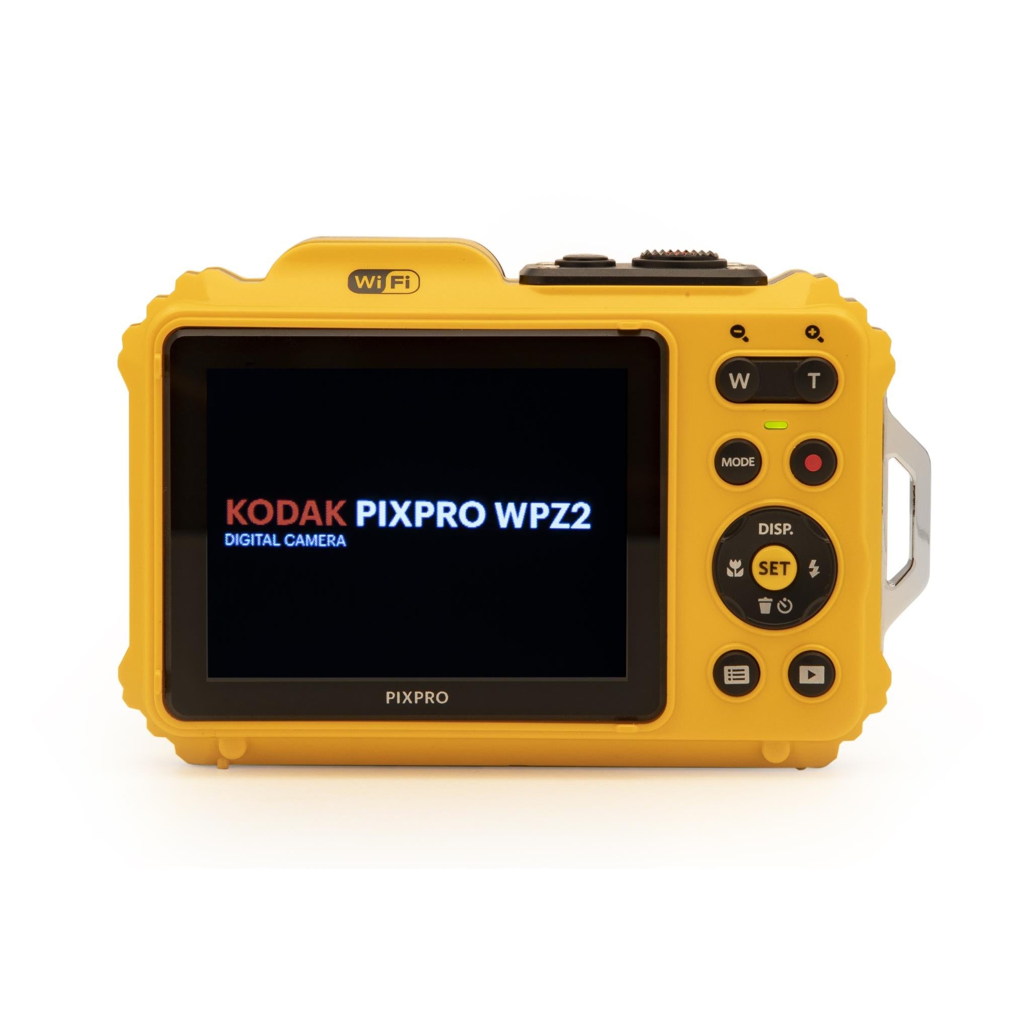 Kodak PIXPRO WPZ2 waterproof compact digital camera in yellow, image 2 - Digital Cameras at Tech Supply Shed NZ
