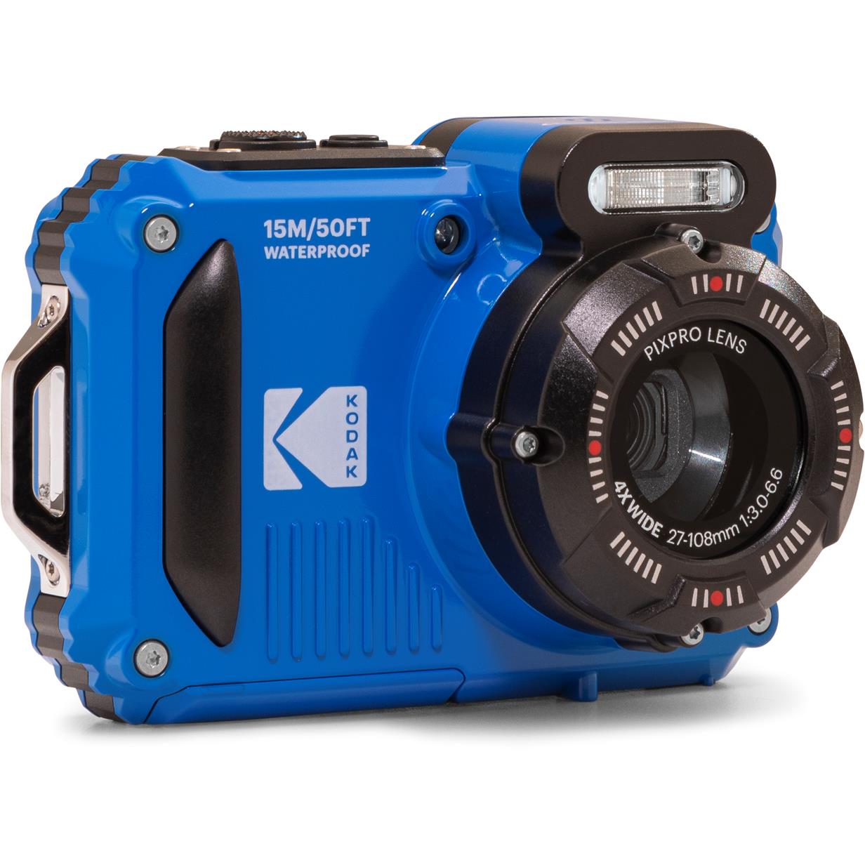 Kodak PIXPRO WPZ2 waterproof digital camera in Blue, image 2 - Digital Cameras at Tech Supply Shed NZ