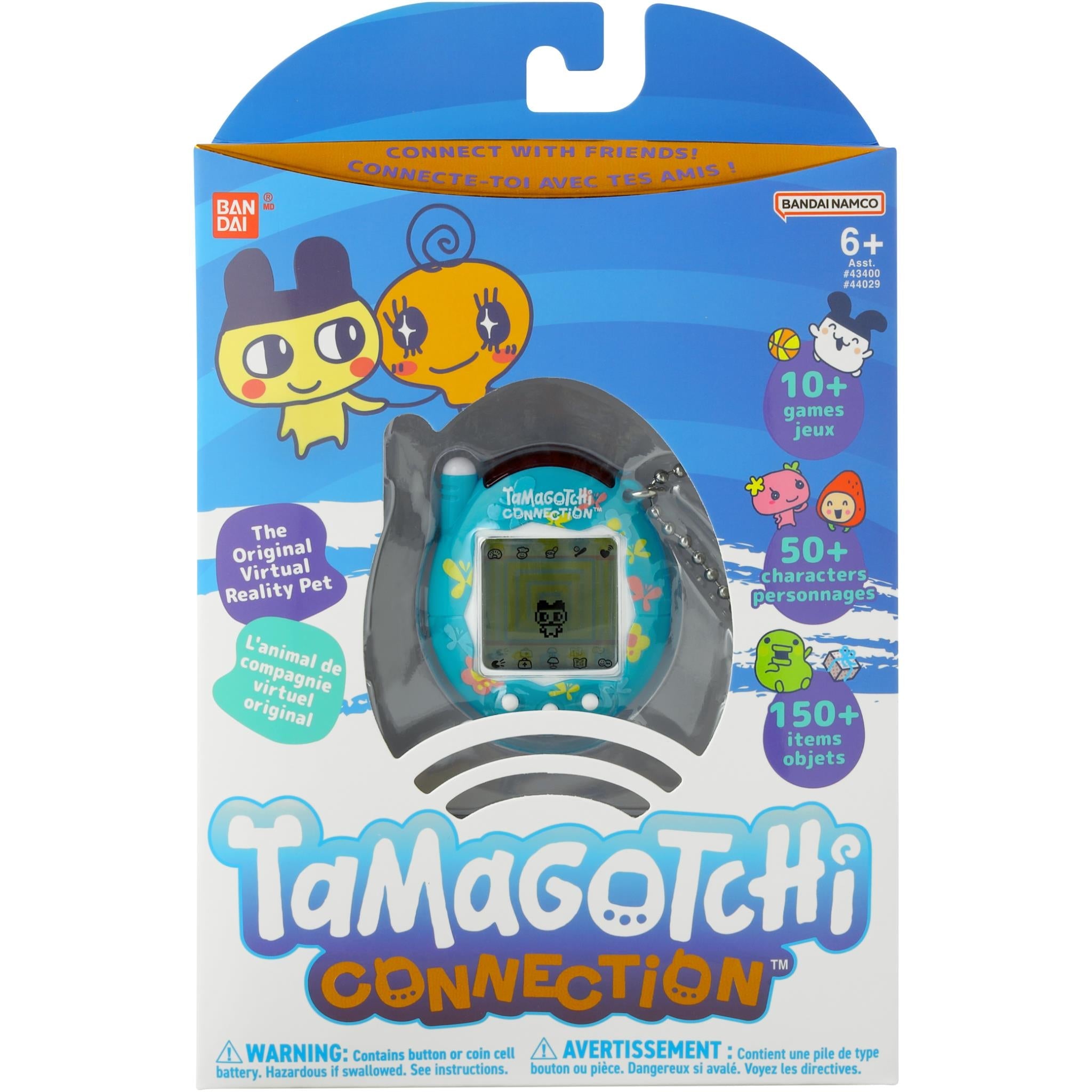 Tamagotchi Connection Blue Butterflies digital pet, image 2 - Retro & Handheld Gaming at Tech Supply Shed NZ