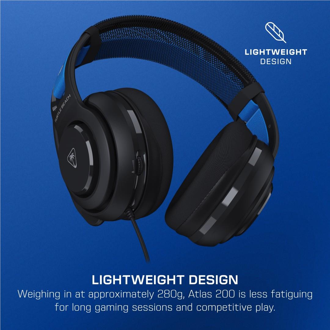 Turtle Beach Atlas 200 wired gaming headset for PlayStation in black, image 12 - Gaming Headsets at Tech Supply Shed NZ