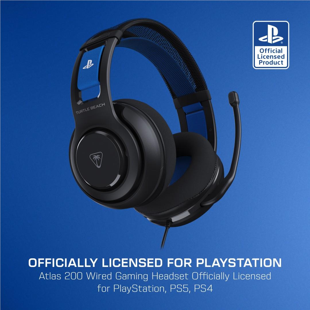 Turtle Beach Atlas 200 wired gaming headset for PlayStation in black, image 10 - Gaming Headsets at Tech Supply Shed NZ