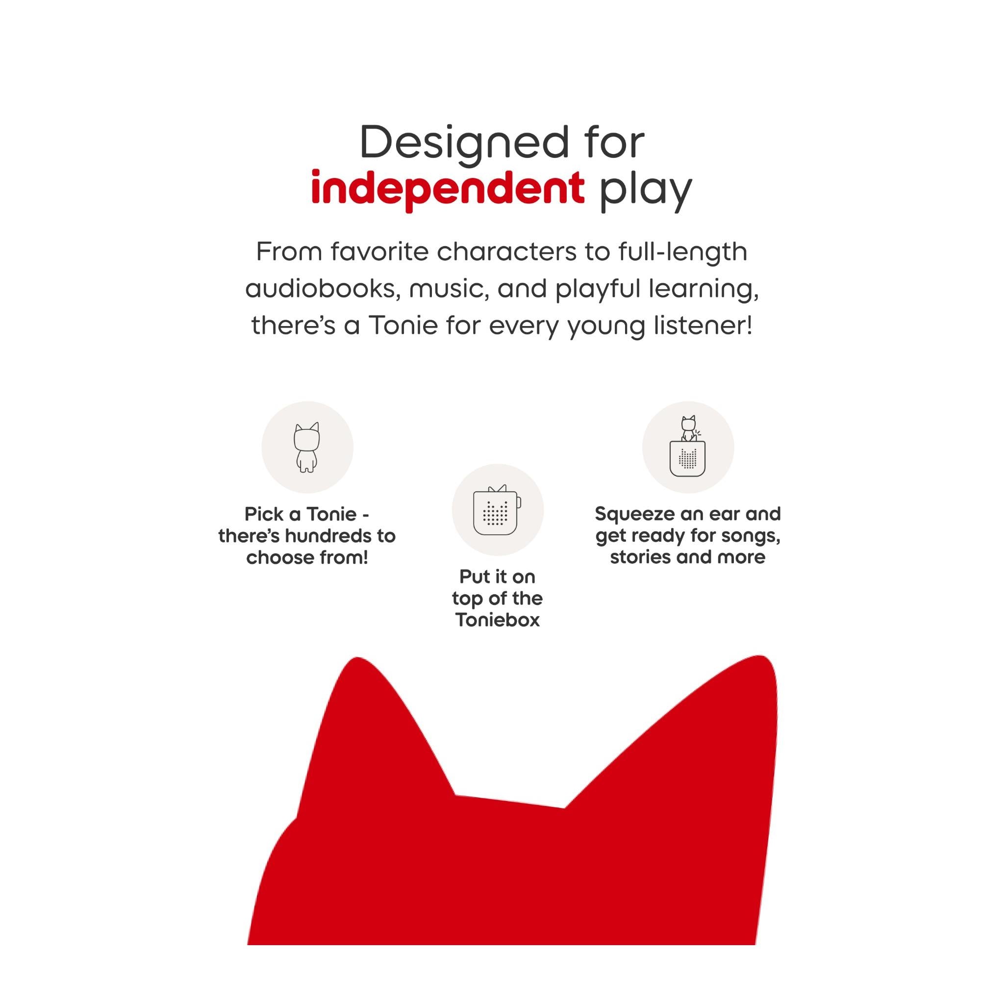 Independent play packaging card with Up-themed house figure and small activity icons