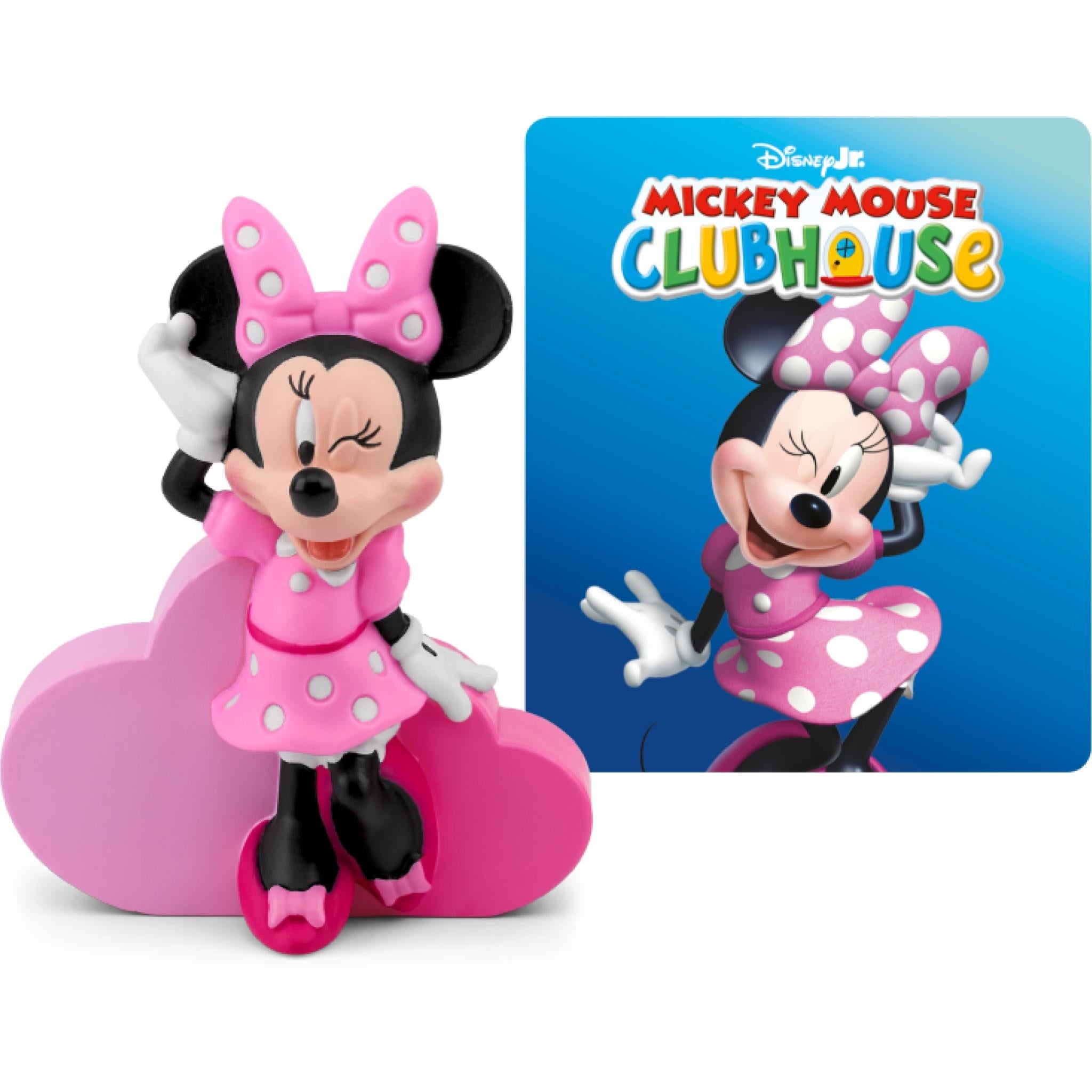Minnie Mouse audio Tonie figure with a blue character cover card