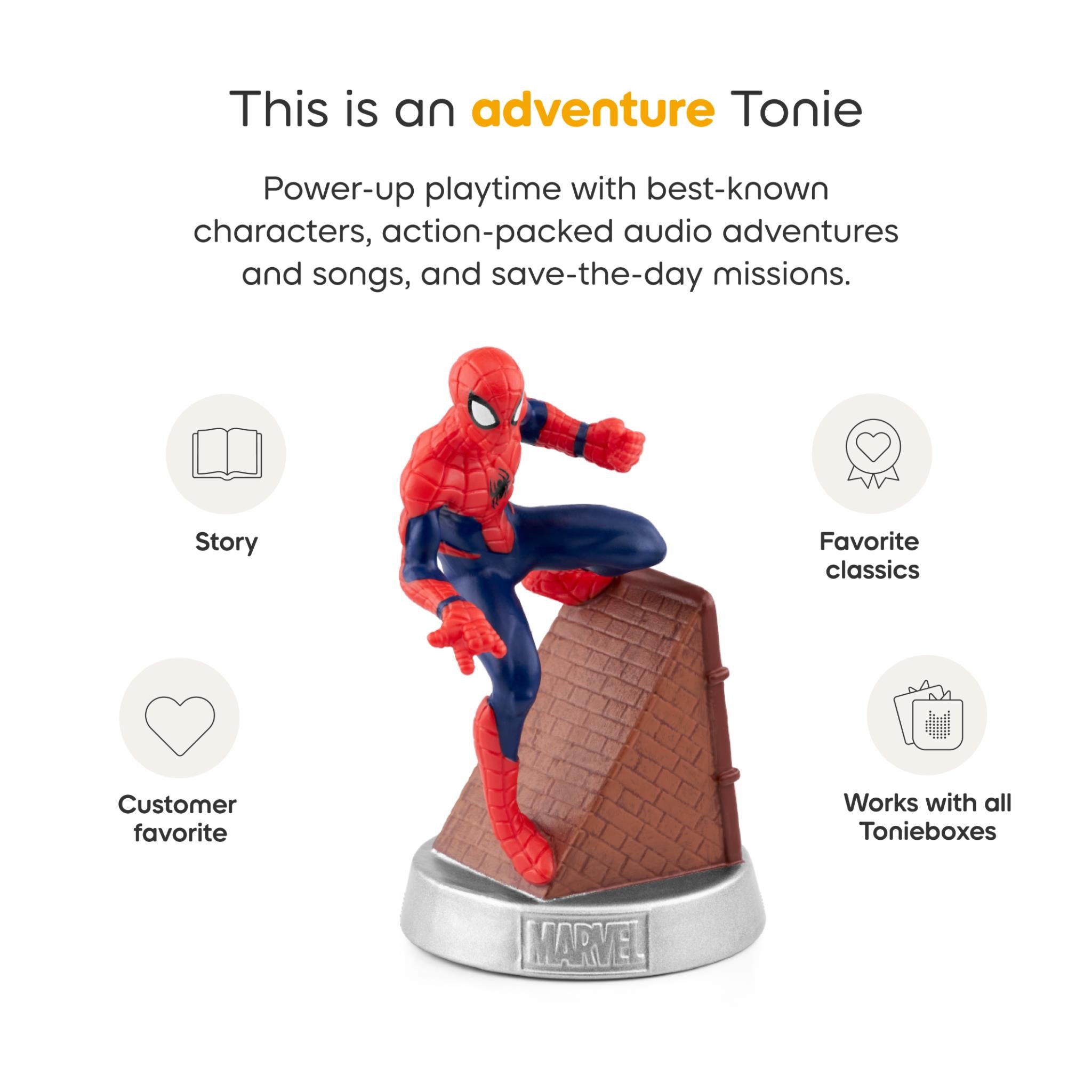 tonies Marvel Spider-Man audio character Tonie figurine, image 5 - Tonies at Tech Supply Shed NZ