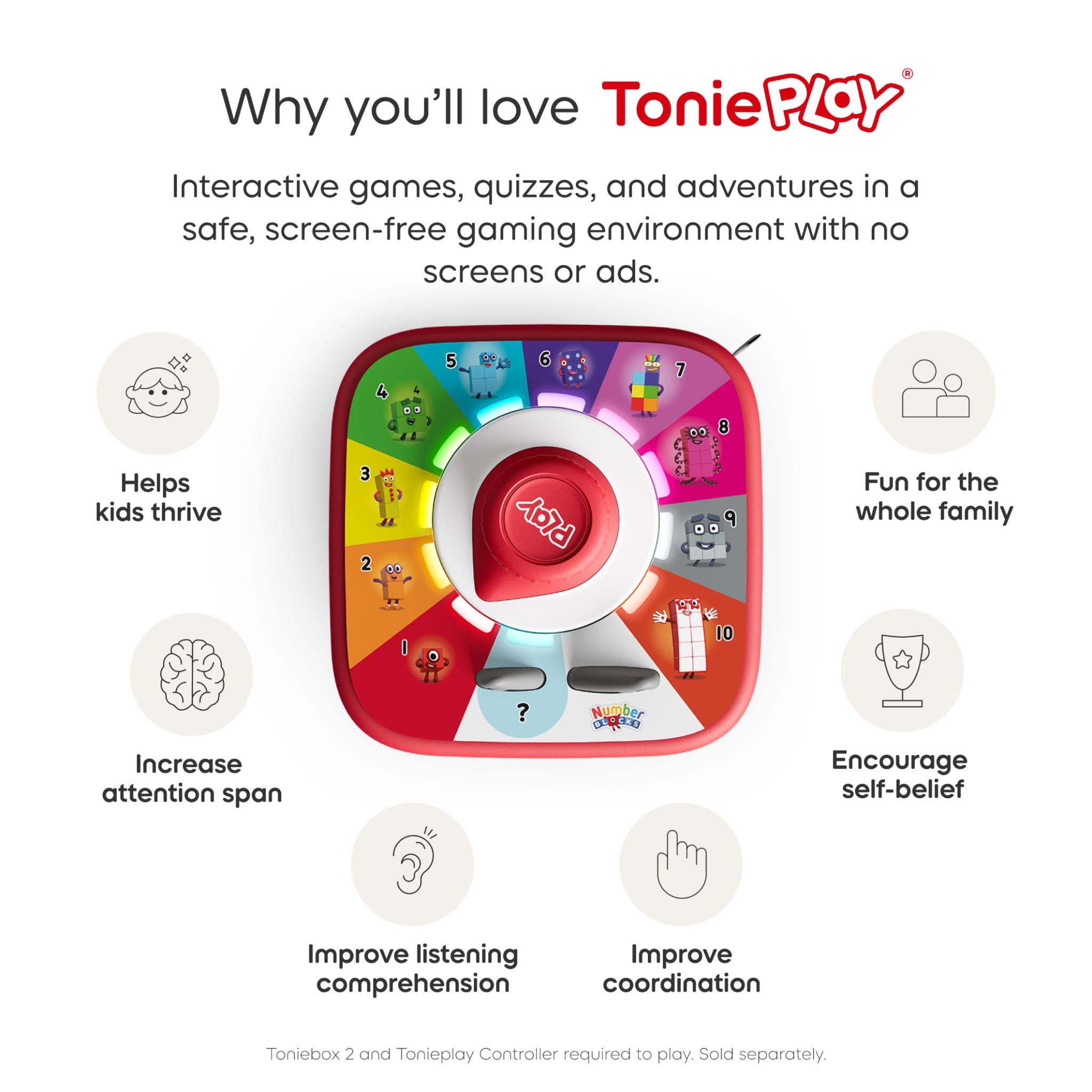 tonies Tonieplay Educational Game Numberblocks box, image 6 - Tonies at Tech Supply Shed NZ