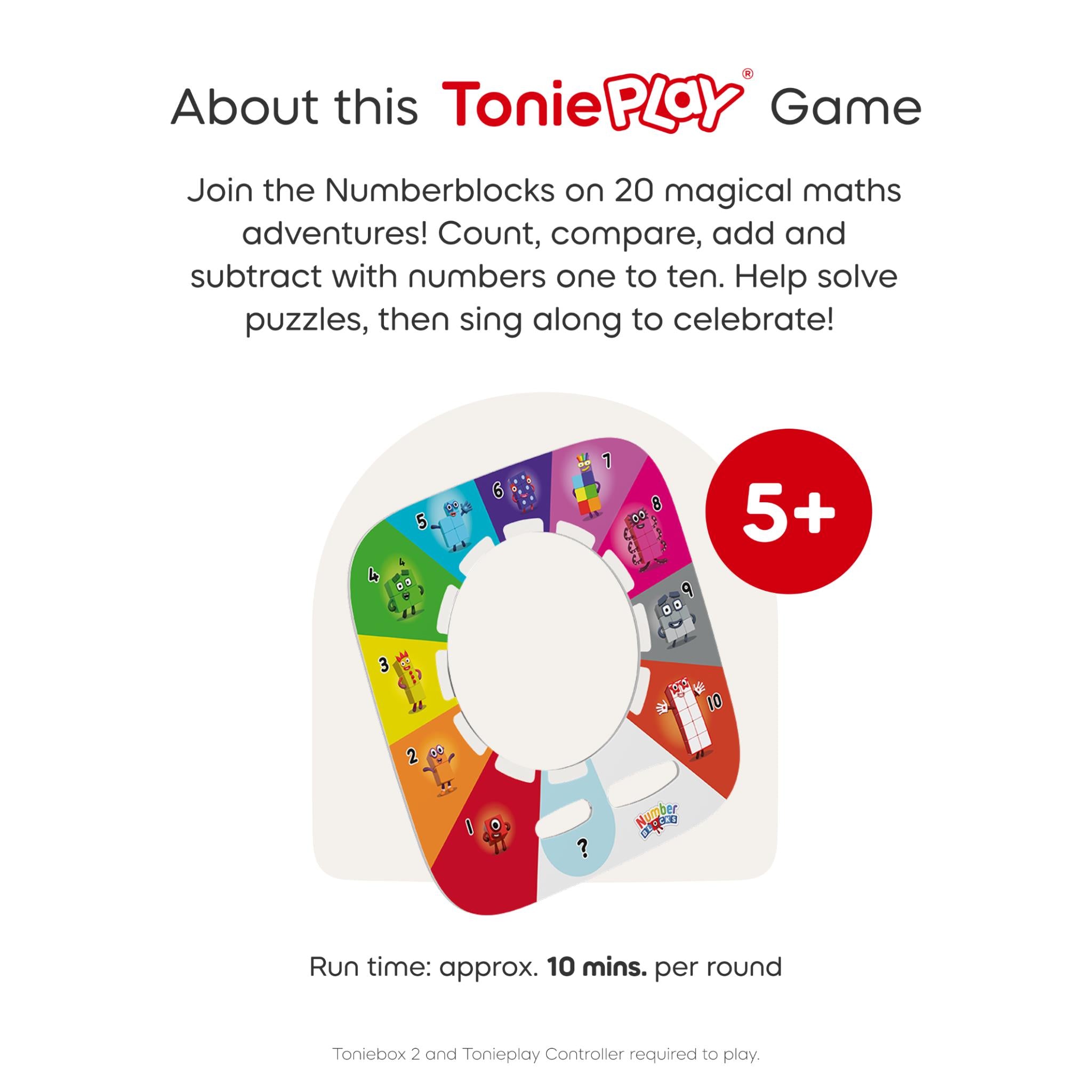 tonies Tonieplay Educational Game Numberblocks box, image 7 - Tonies at Tech Supply Shed NZ