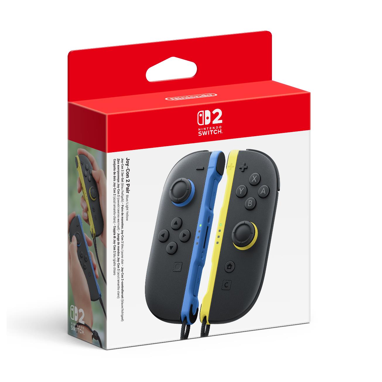 Nintendo Switch 2 Joy-Con 2 controller pair in blue and yellow, image 5 - Electronic Gaming Accessories at Tech Supply Shed NZ